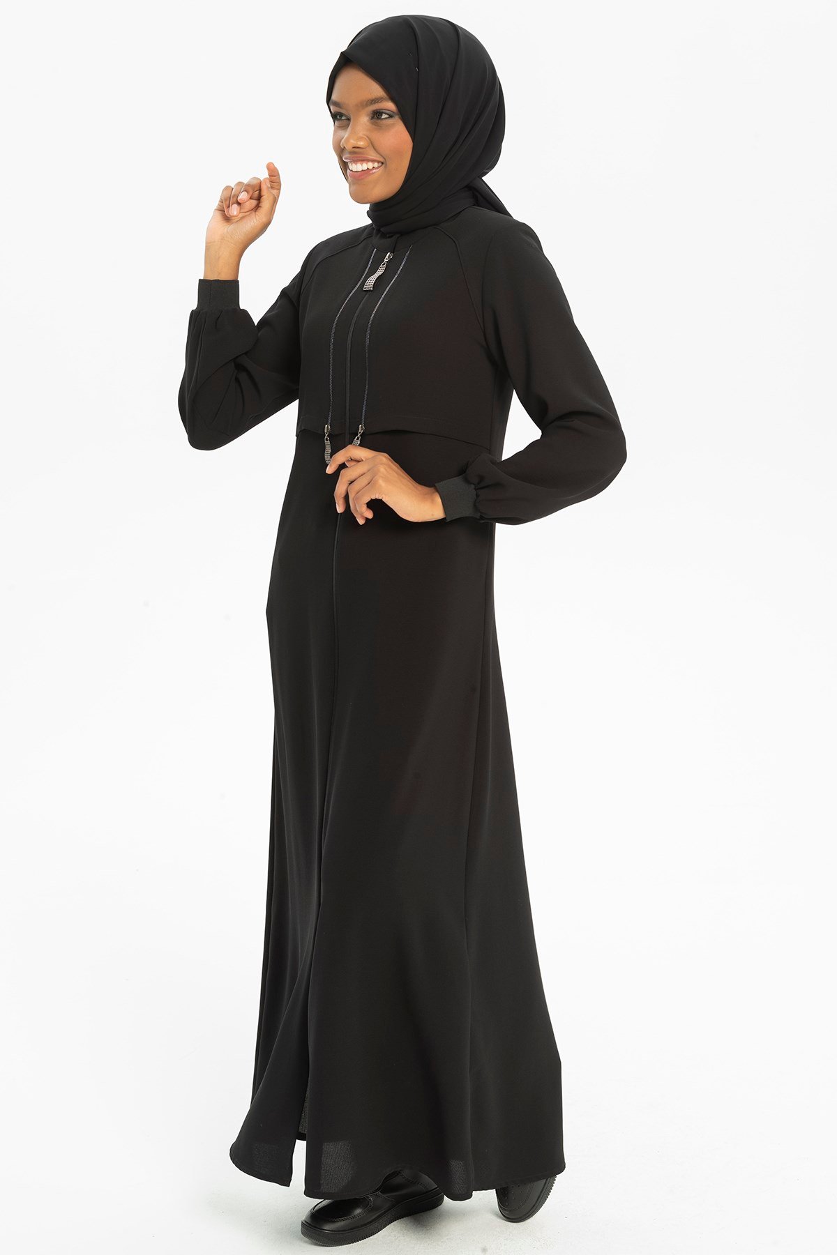 Beyza-YELKEN FERACE SİYAH PETEK