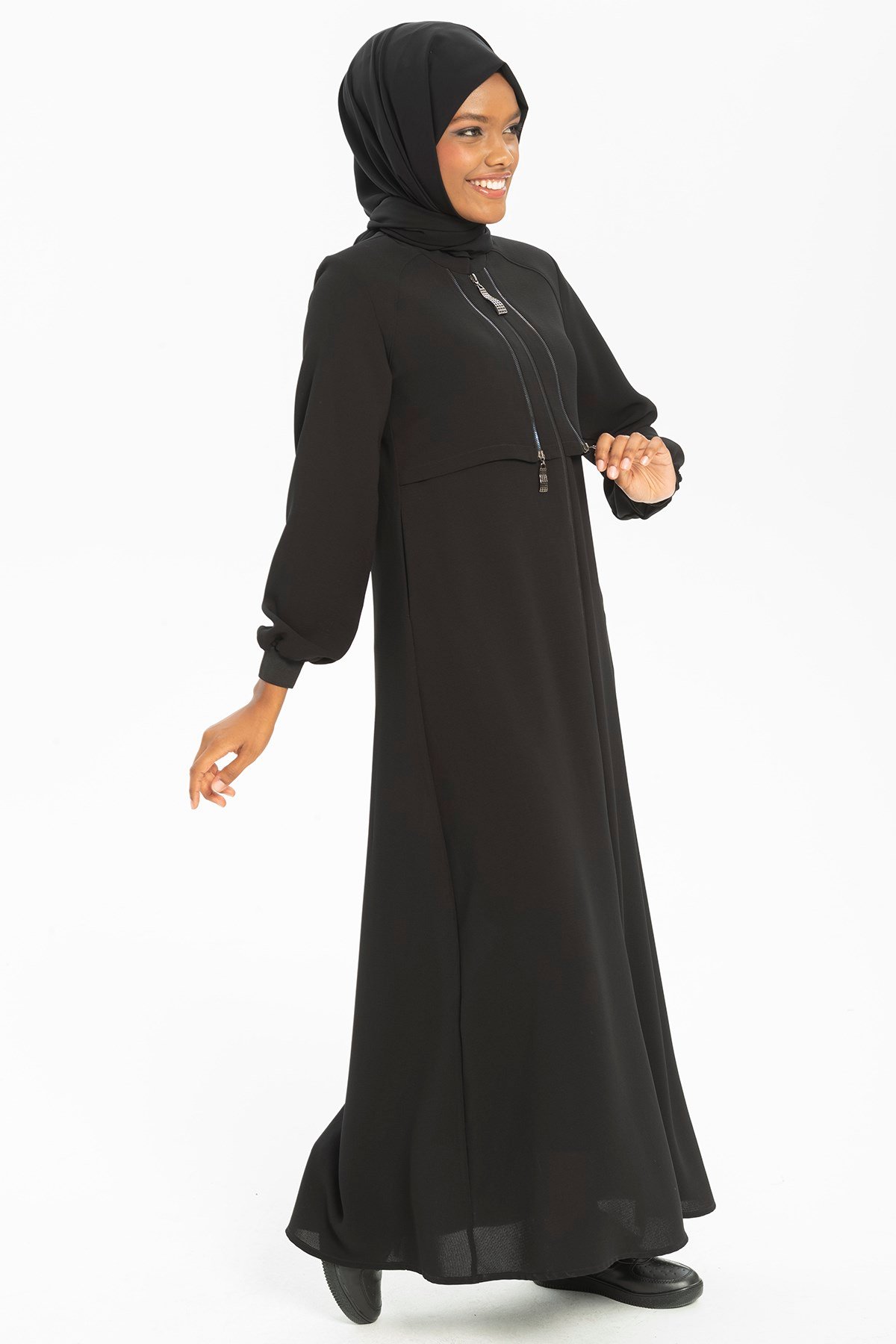 Beyza-YELKEN FERACE SİYAH PETEK