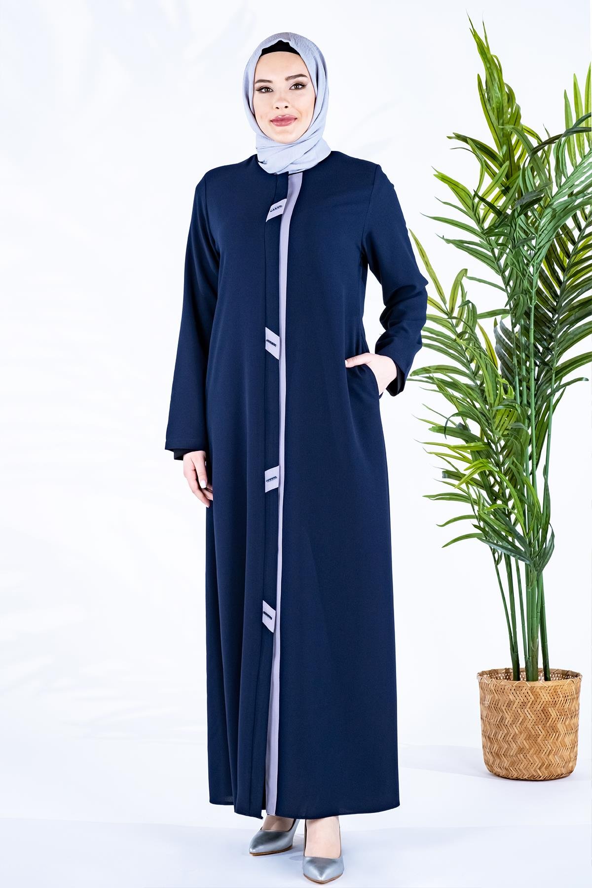 Beyza-DENİZ FERACE LACİVERT PETEK