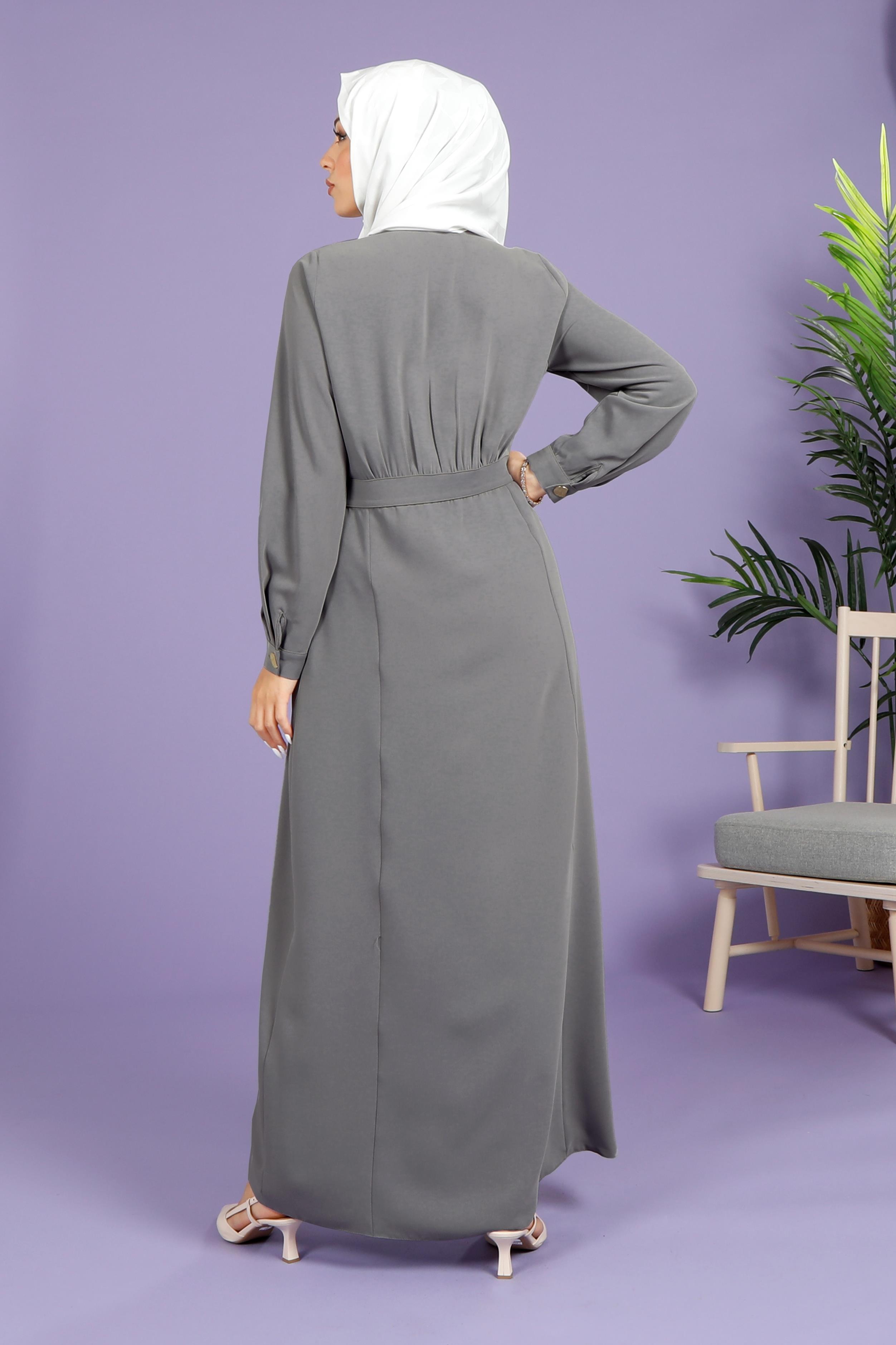 Markasız-DOLUNAY ELBİSE GRİ