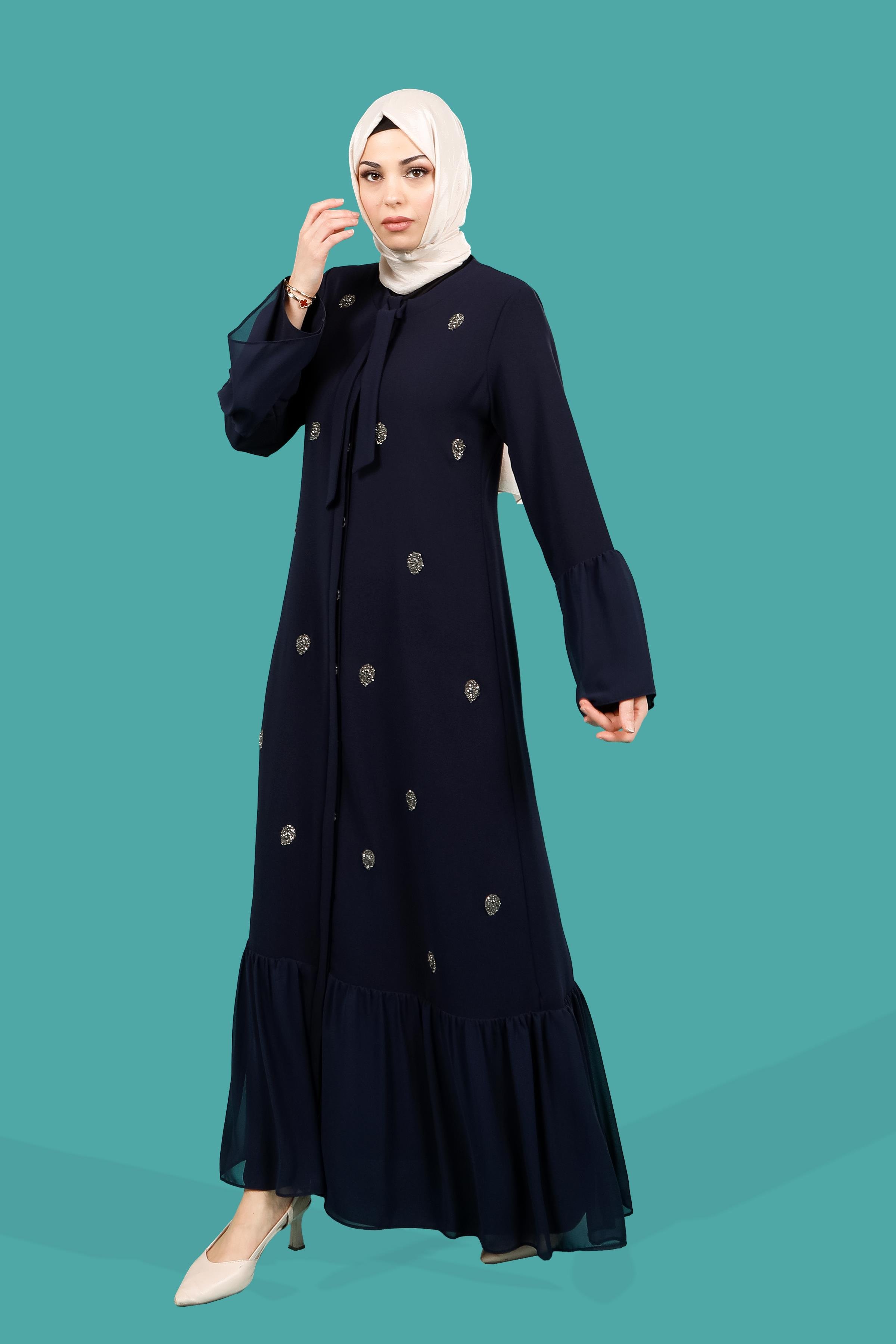 Beyza-EBABİL TAŞLI FRC LACİVERT PETEK