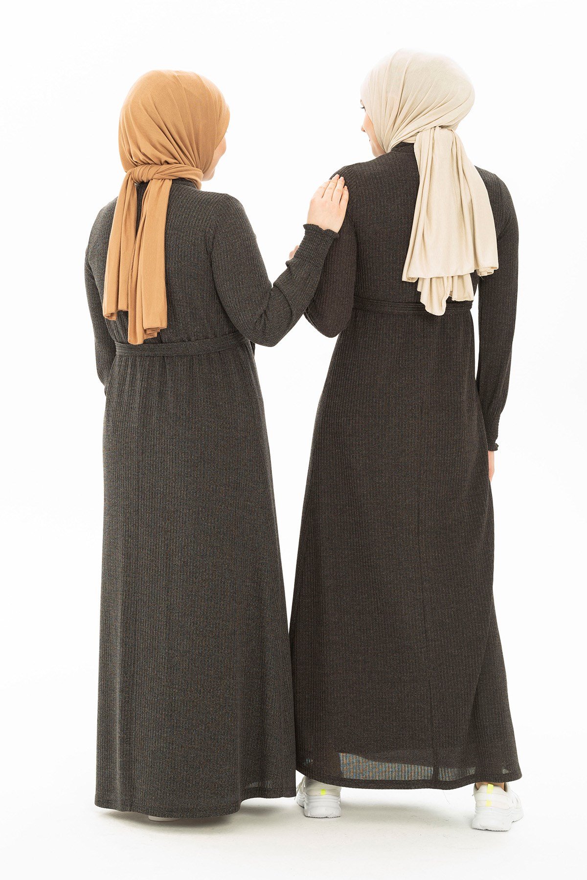 Beyza-İHTİŞAM KIŞLIK ELBİSE SİYAH TRİKO