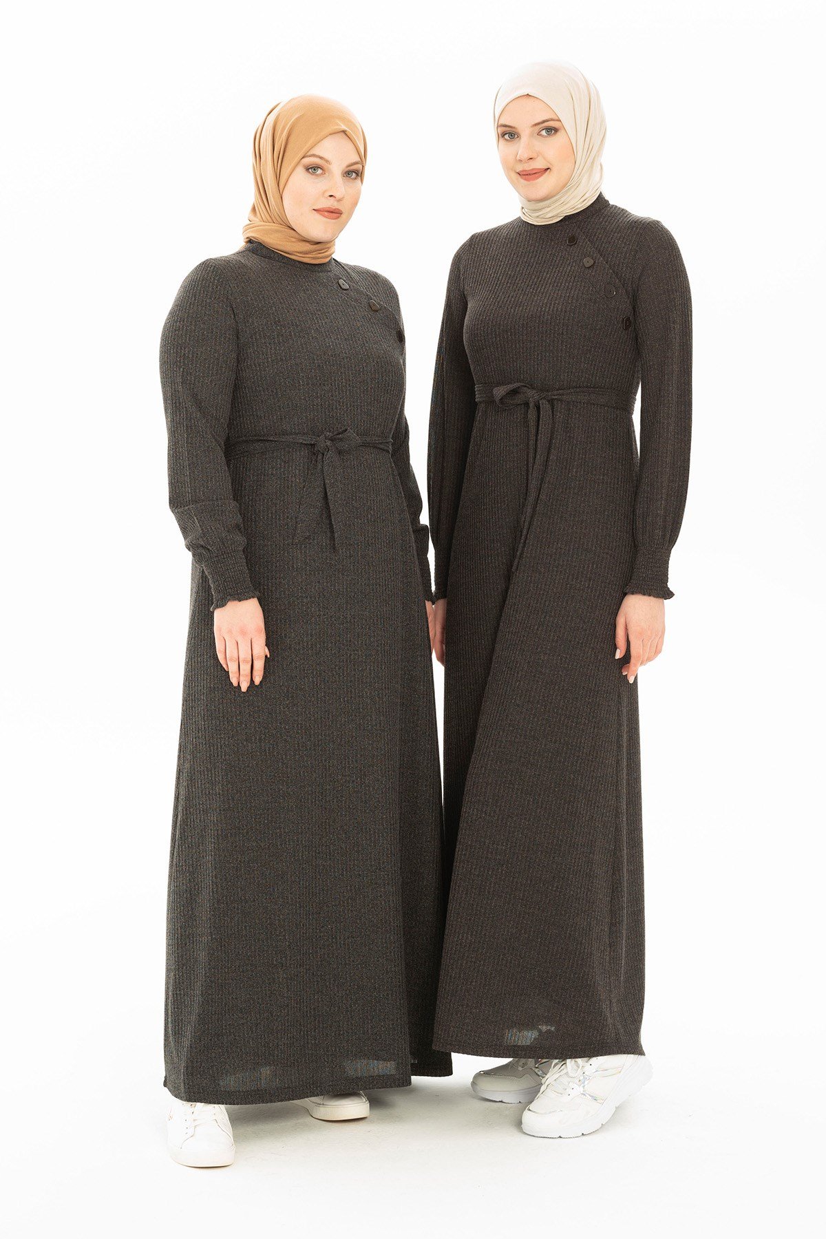 Beyza-İHTİŞAM KIŞLIK ELBİSE SİYAH TRİKO