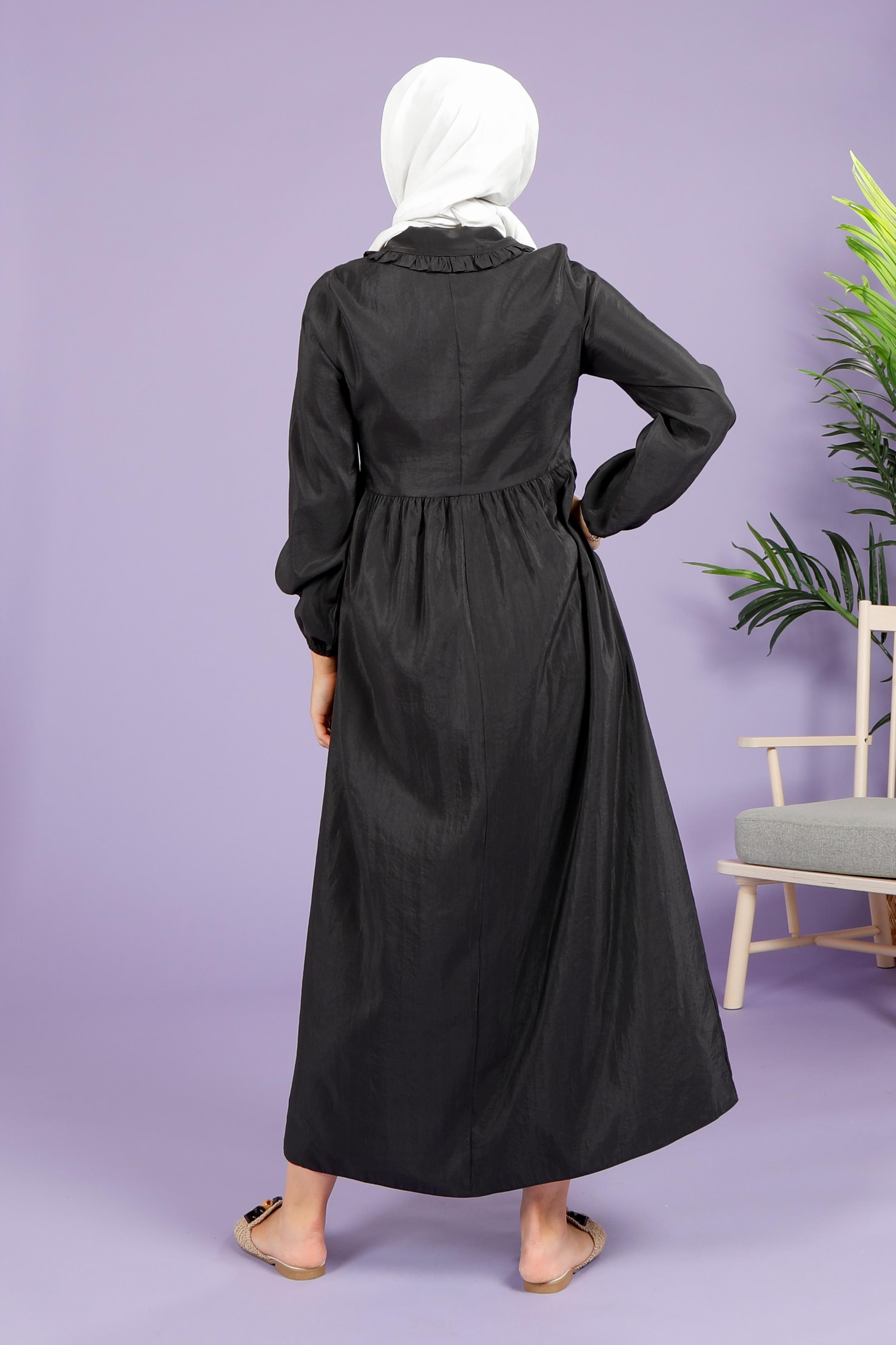 Beyza-GÖMLEK ELBİSE SİYAH