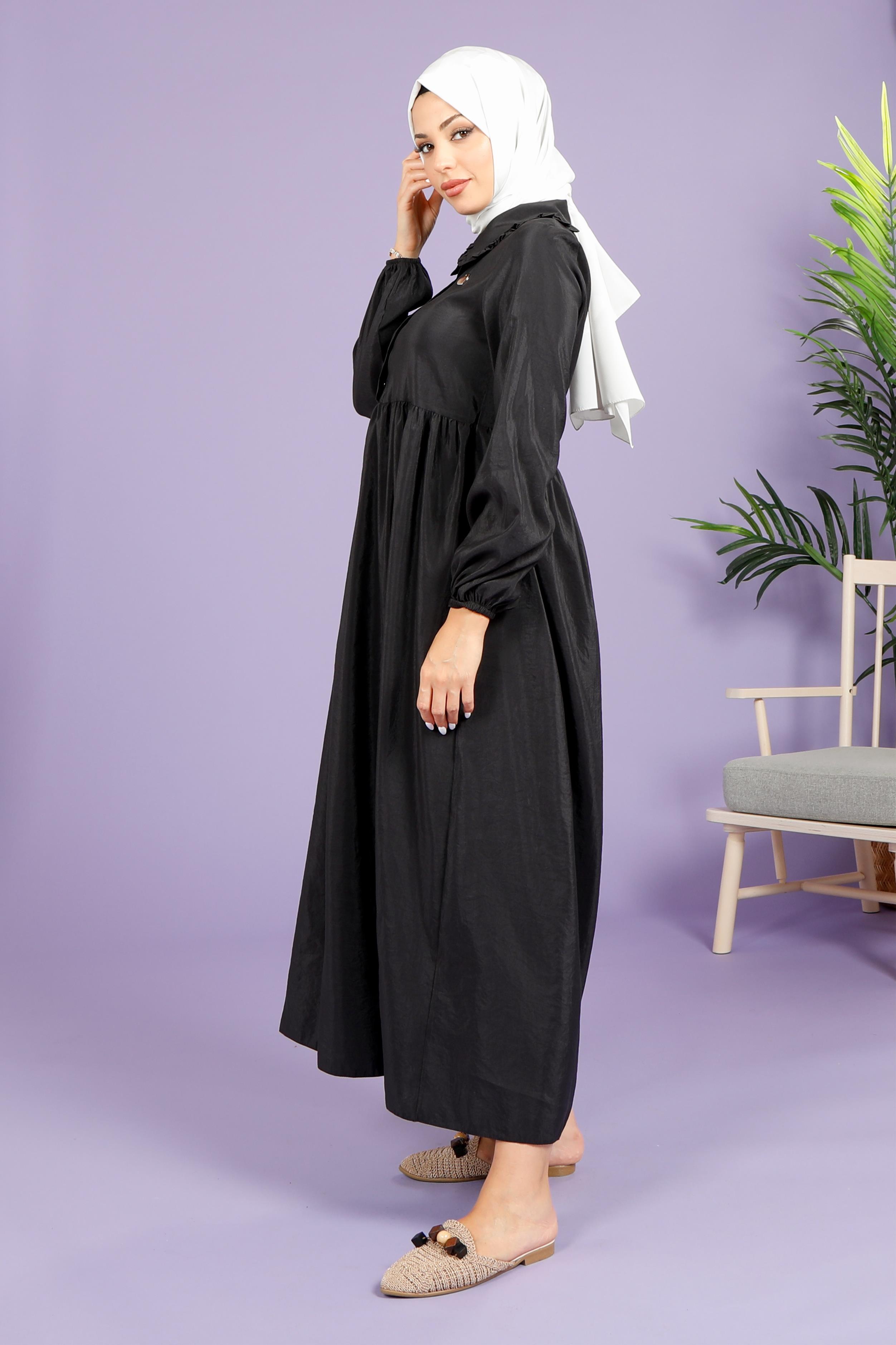 Beyza-GÖMLEK ELBİSE SİYAH