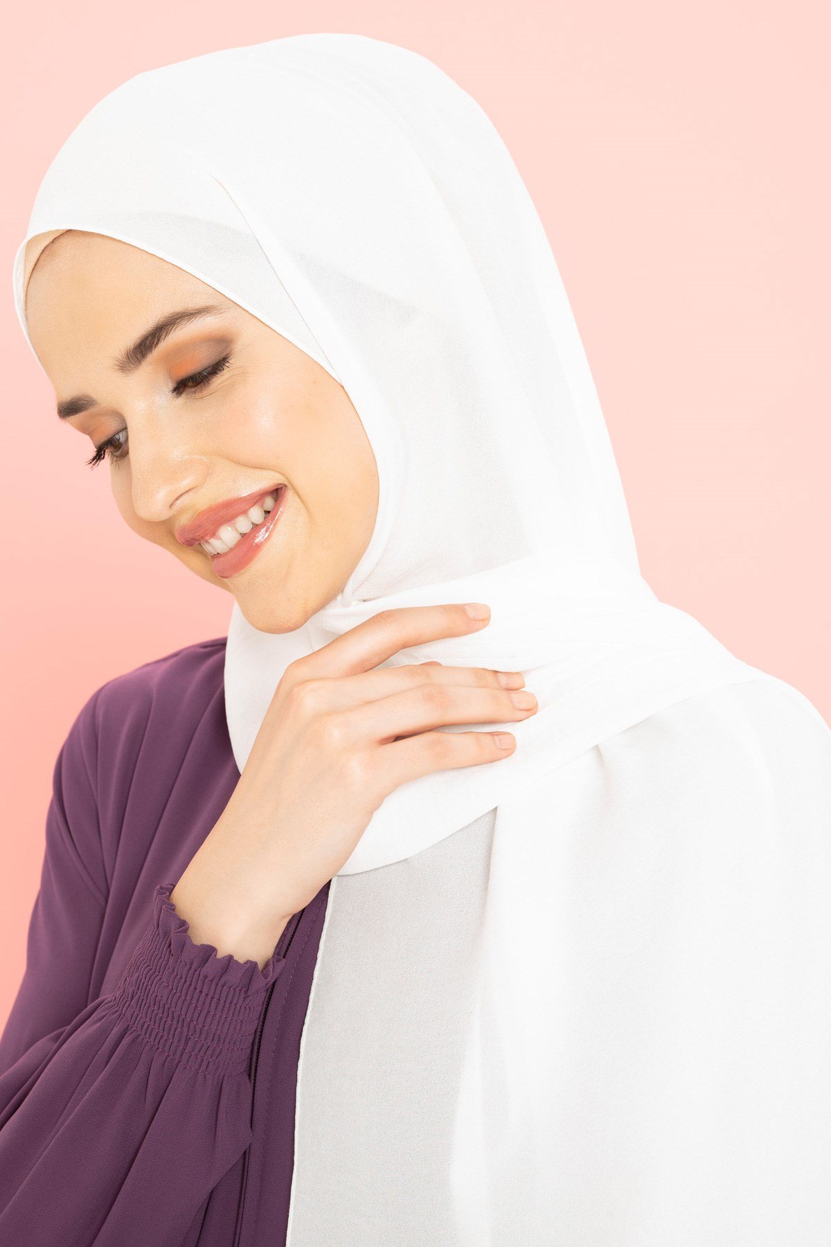 Beyza-BEYZA JAZZ ŞAL BEYAZ