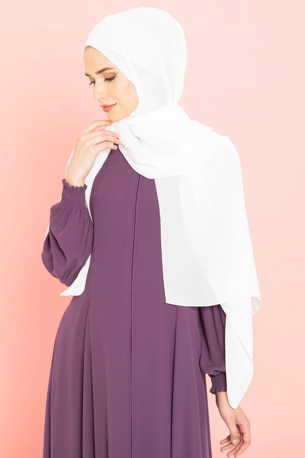 Beyza-BEYZA JAZZ ŞAL BEYAZ