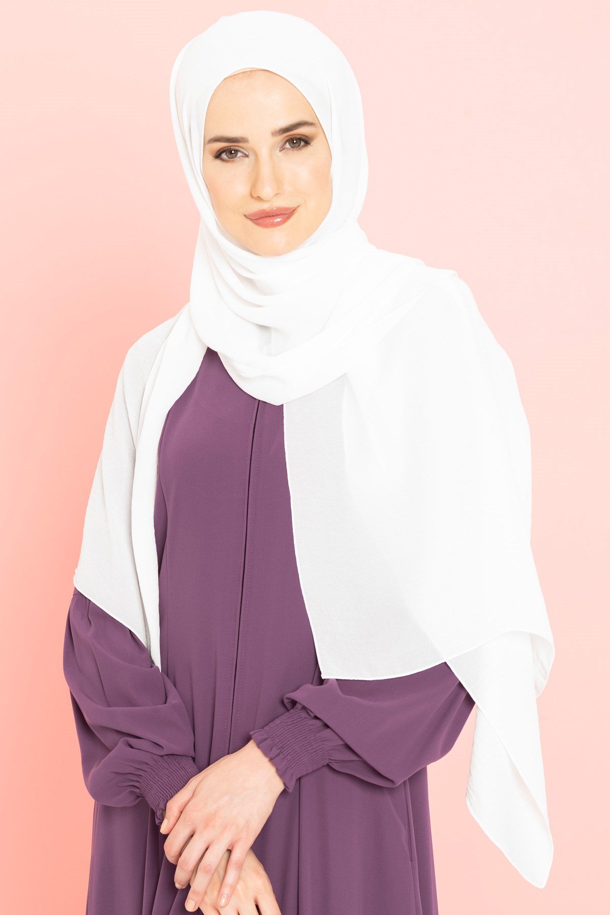 Beyza-BEYZA JAZZ ŞAL BEYAZ