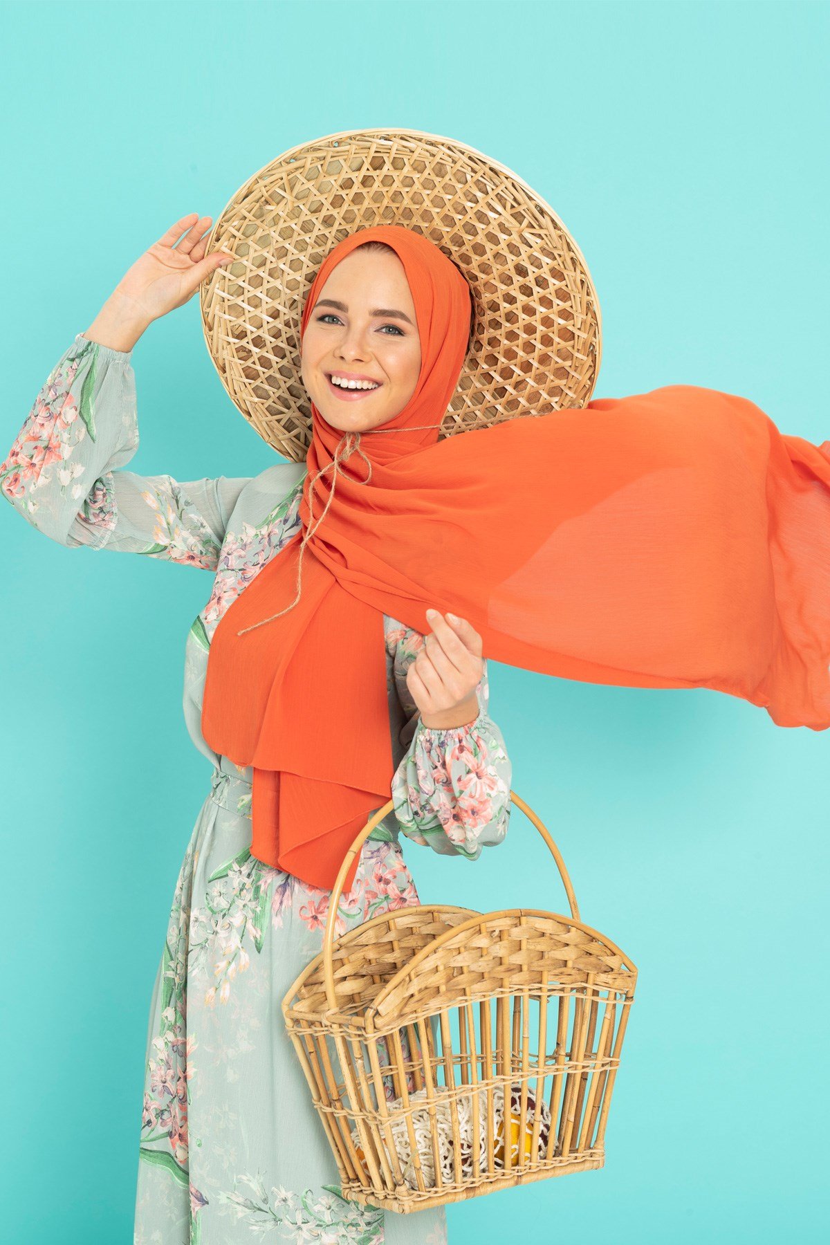 Markasız-BEYZA KIRINKIL ŞAL ORANJ