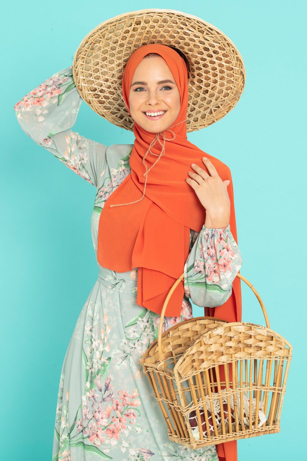 Markasız-BEYZA KIRINKIL ŞAL ORANJ