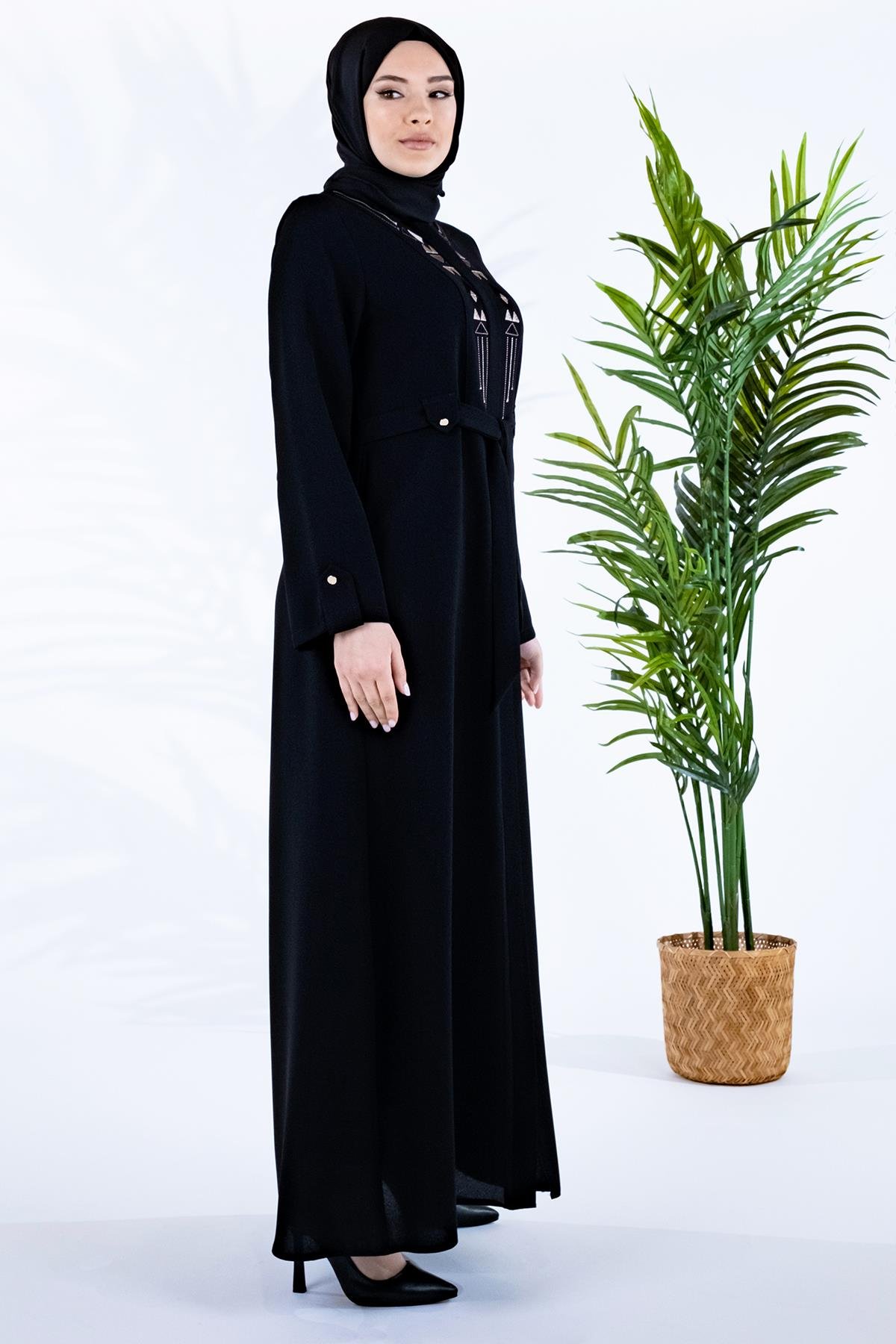 Markasız-MISIR NAKIŞLI FERACE SİYAH PETEK