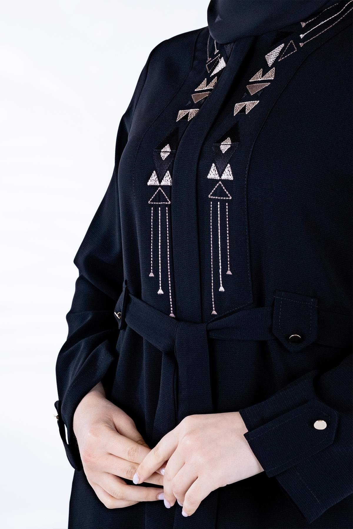 Markasız-MISIR NAKIŞLI FERACE SİYAH PETEK