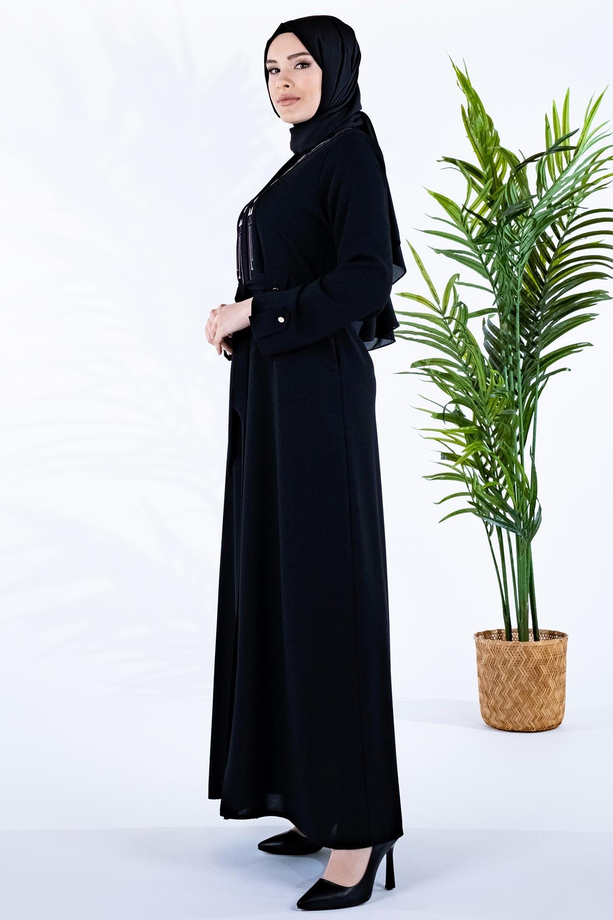 Markasız-MISIR NAKIŞLI FERACE SİYAH PETEK