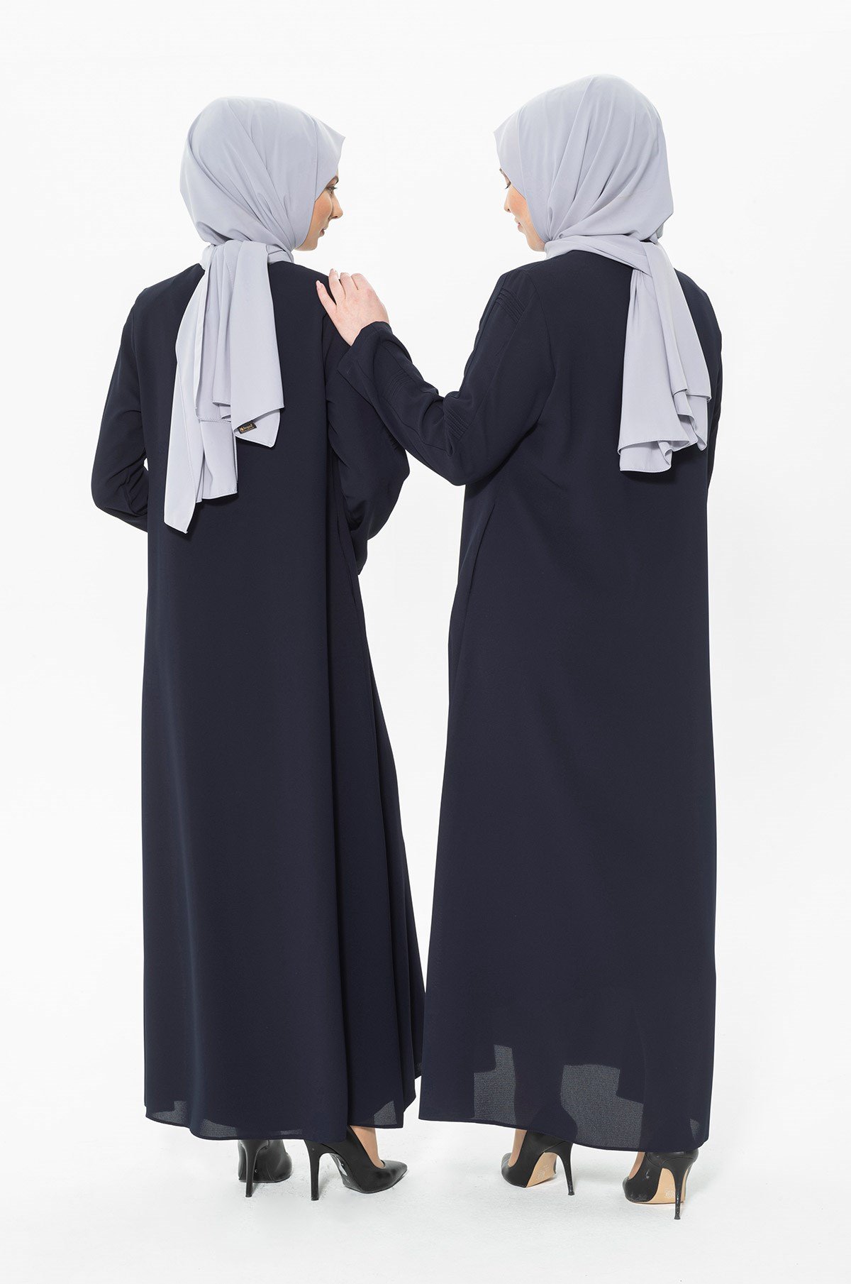 Beyza-عباية القوات البحرية بتفاصيل مضلعة 3351-2 