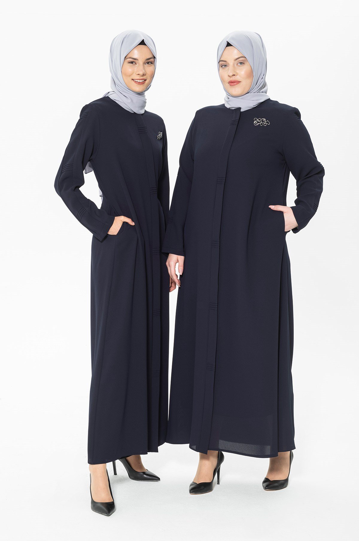 Beyza-عباية القوات البحرية بتفاصيل مضلعة 3351-2 