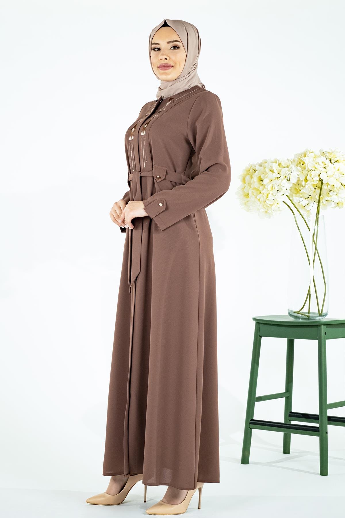 Beyza-MISIR NAKIŞLI FERACE KAHVE PETEK