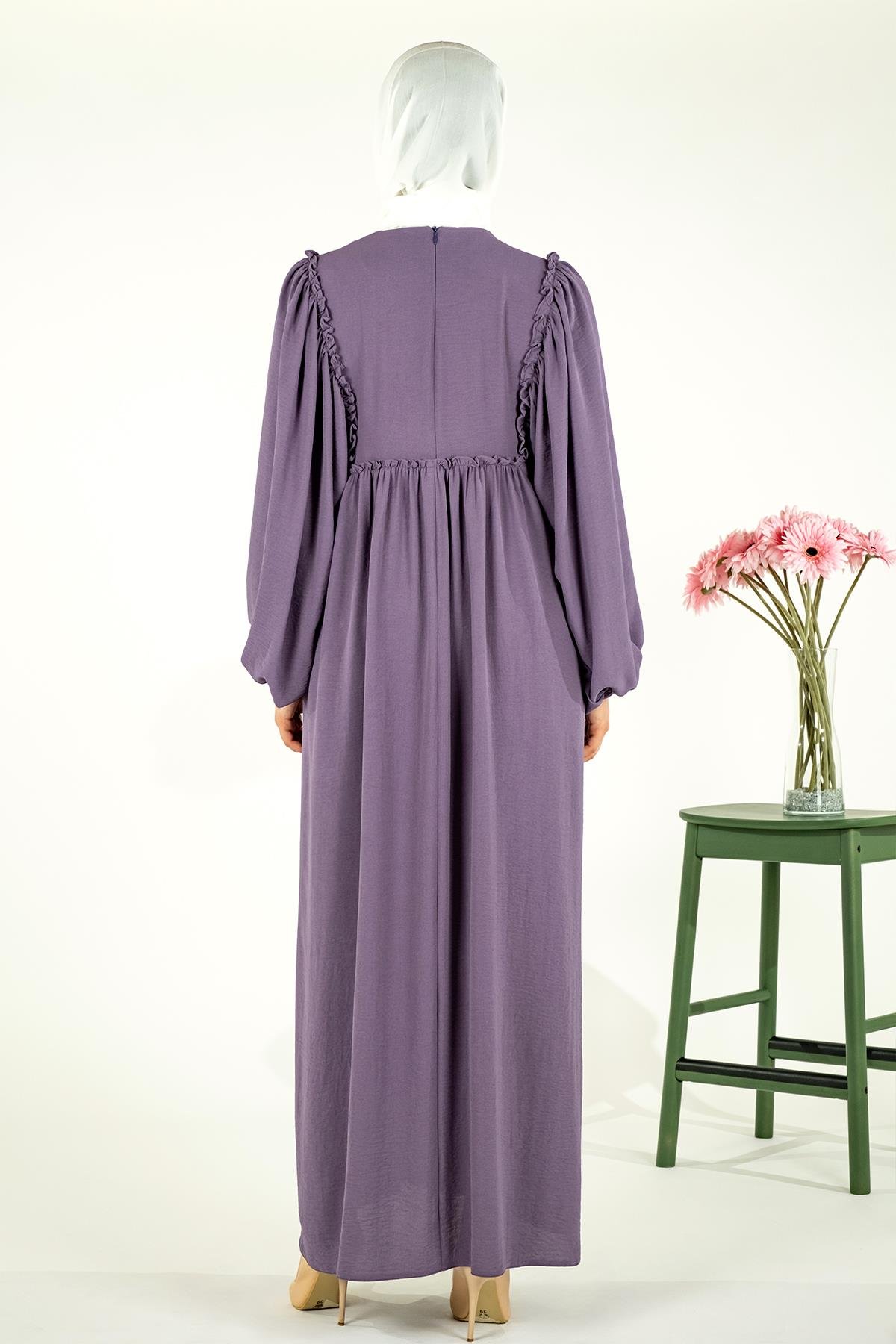 Beyza-GÜL ELBİSE LİLA AEROBİN