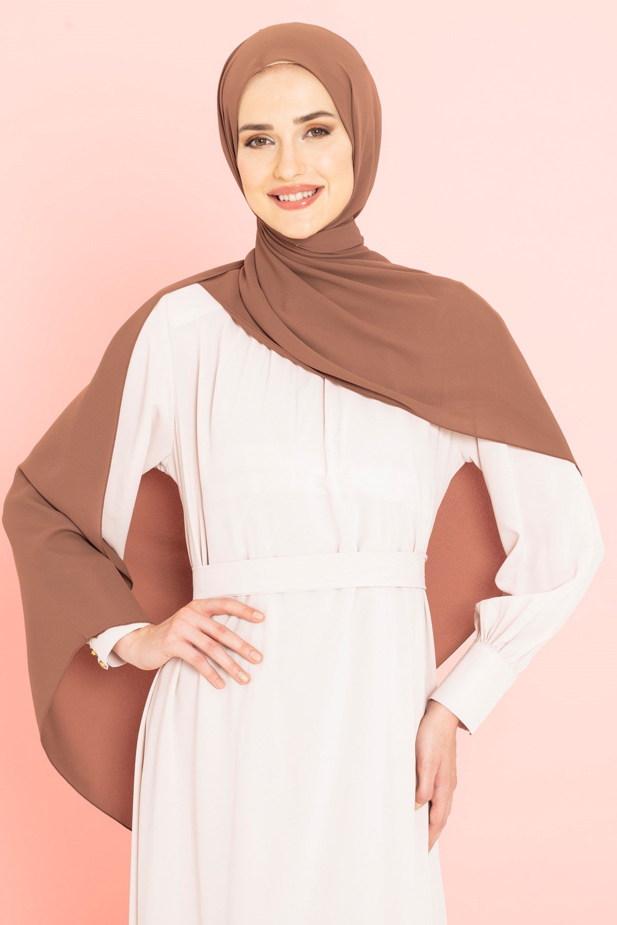 Beyza-BEYZA ŞAL QUEEN İPEK KAHVE