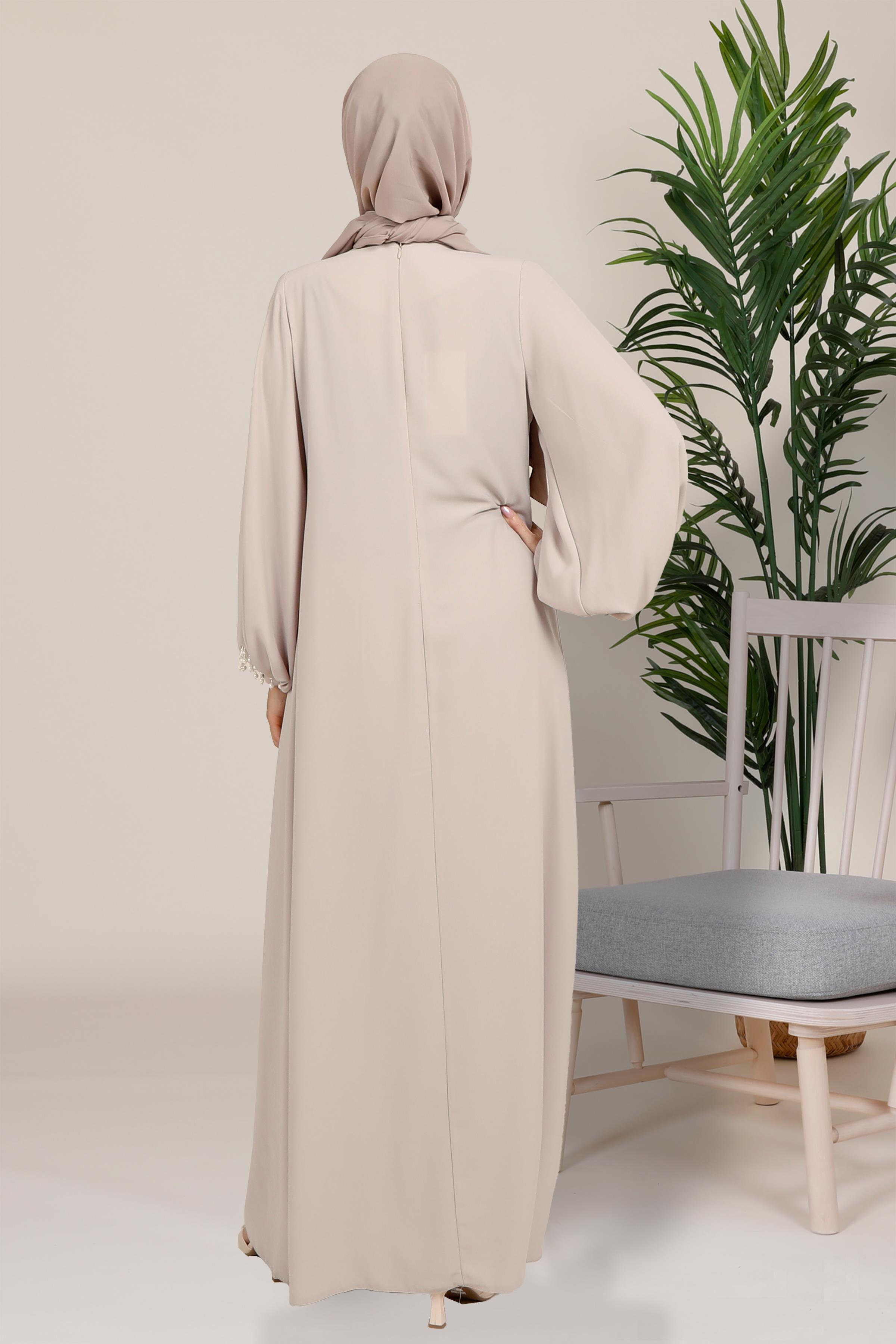 Beyza-ŞARK ELBİSE BEJ