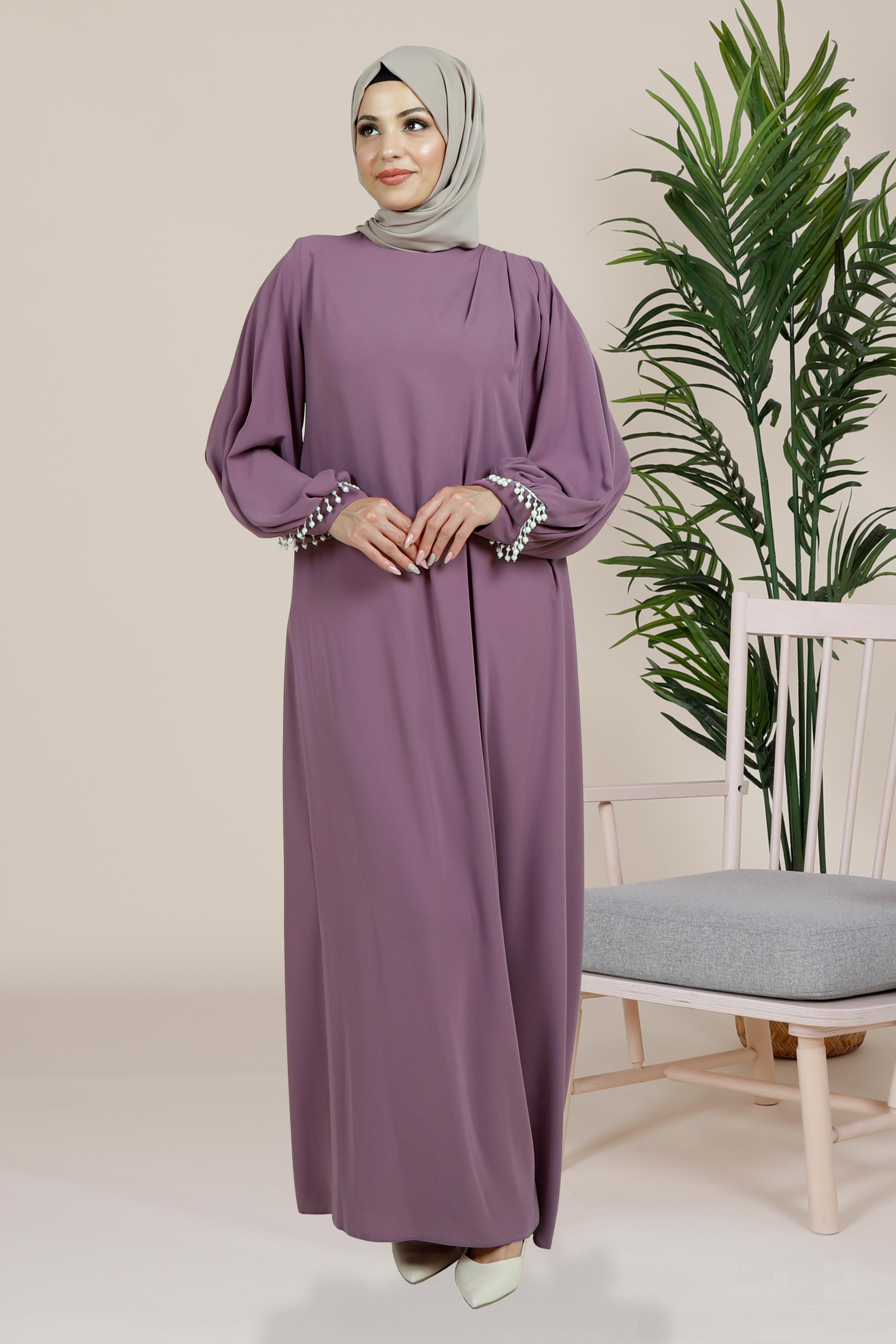 Beyza-ŞARK ELBİSE LİLA