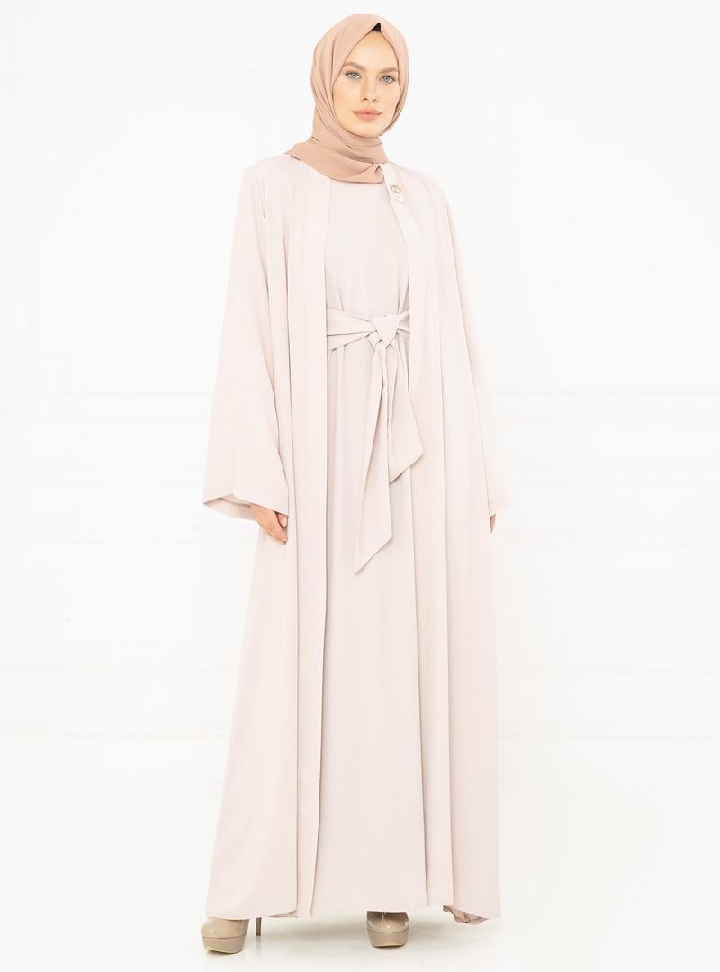 Markasız-SEDRA ABAYA BEJ