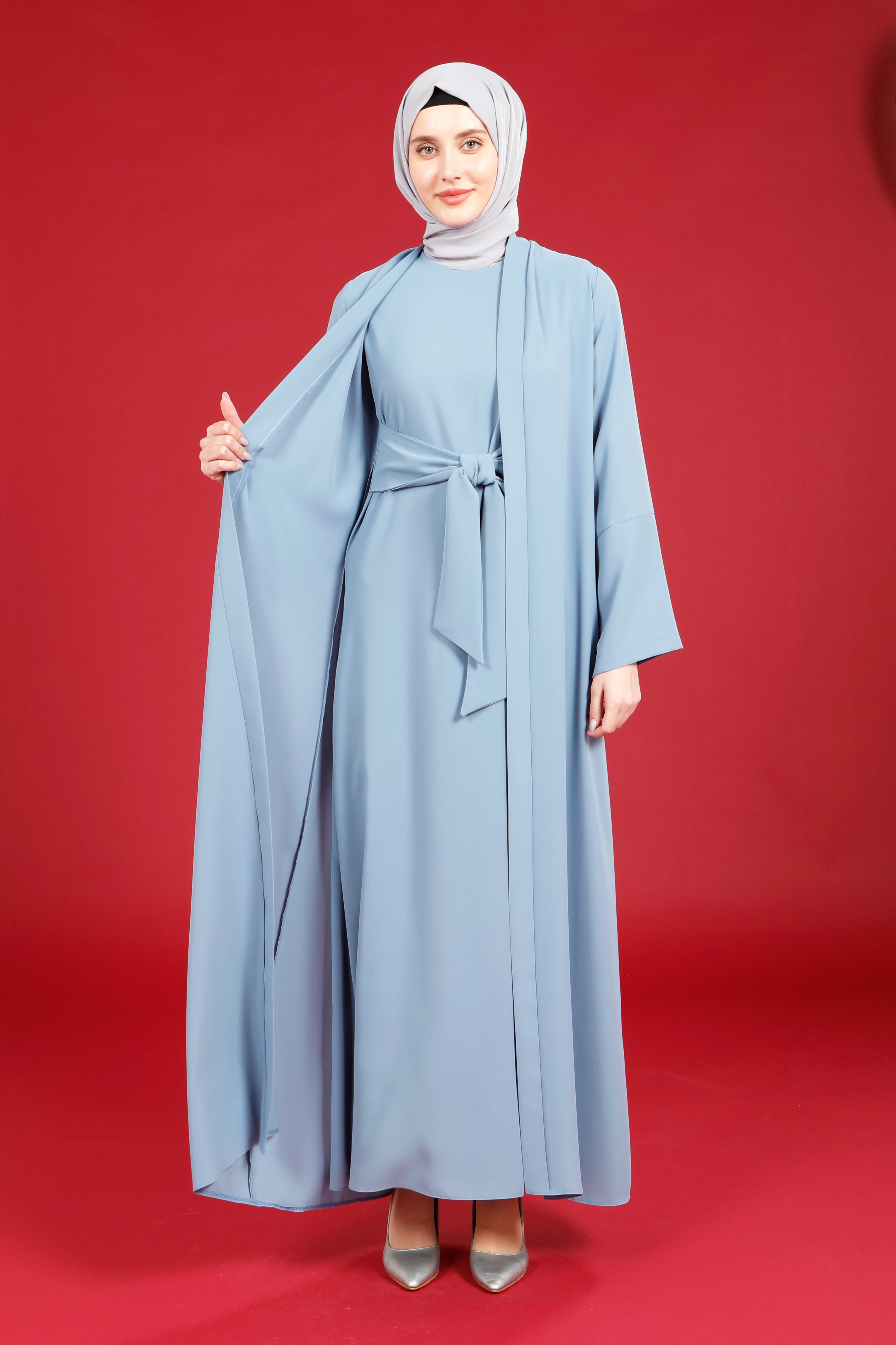 Markasız-SEDRA ABAYA İNDİGO