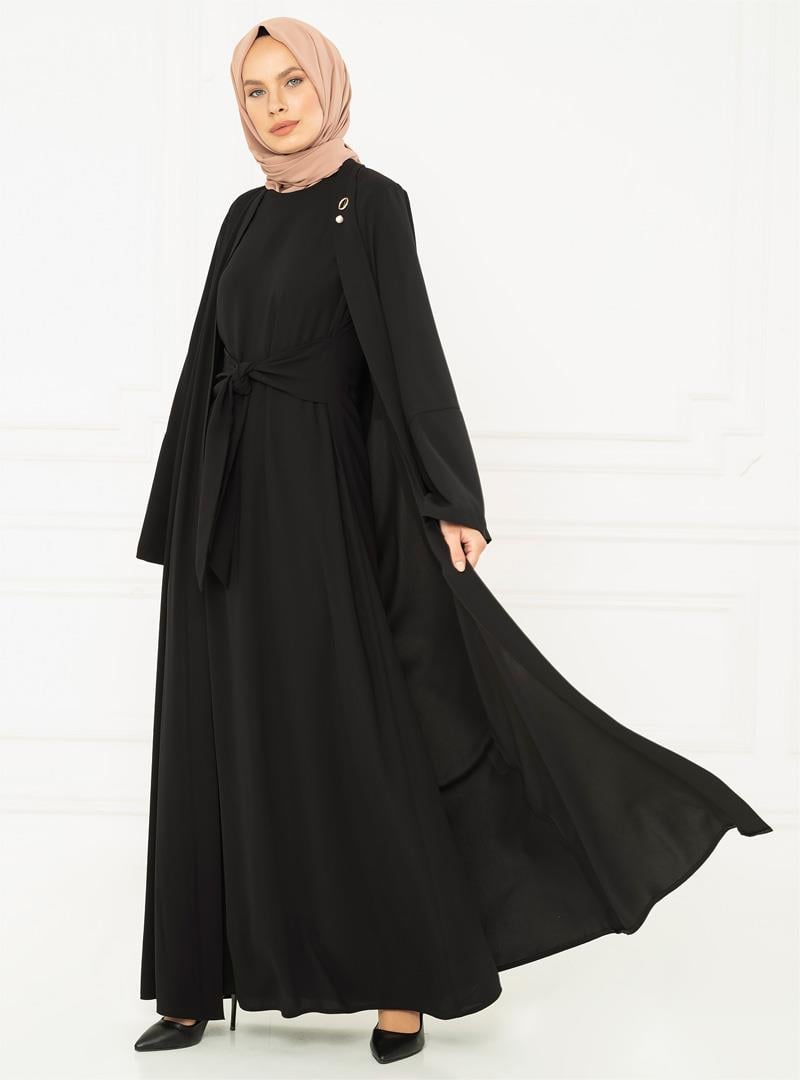 Markasız-SEDRA ABAYA SİYAH