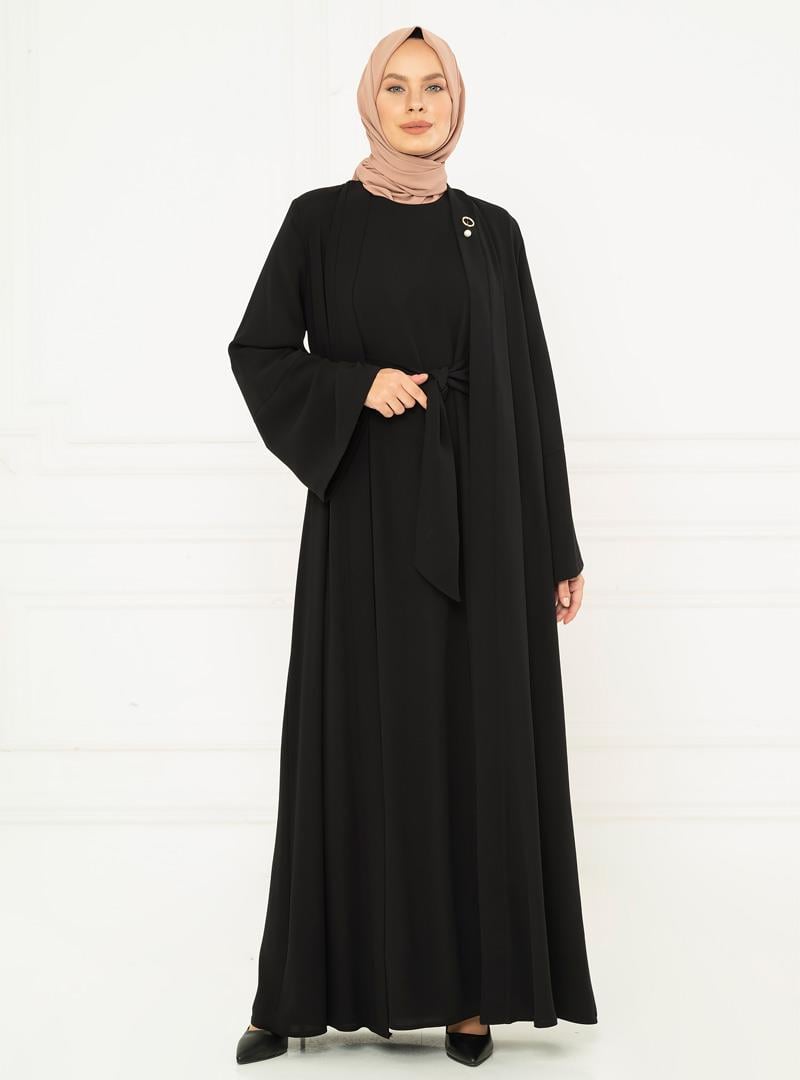 Markasız-SEDRA ABAYA SİYAH