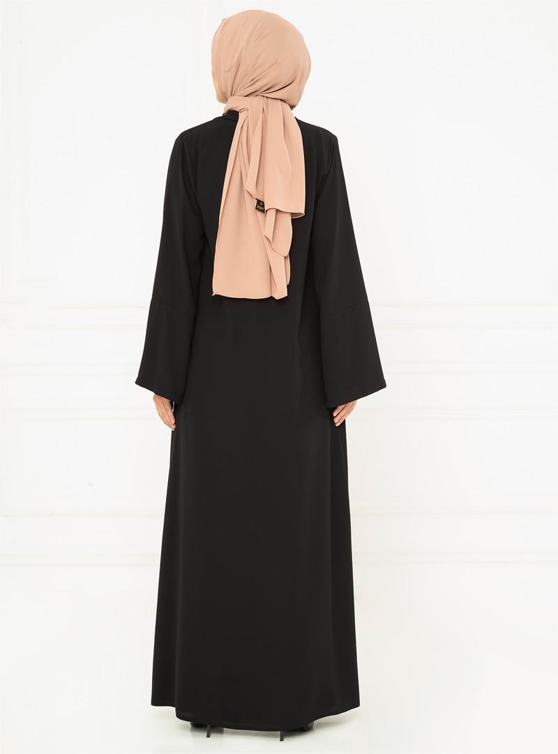 Markasız-SEDRA ABAYA SİYAH