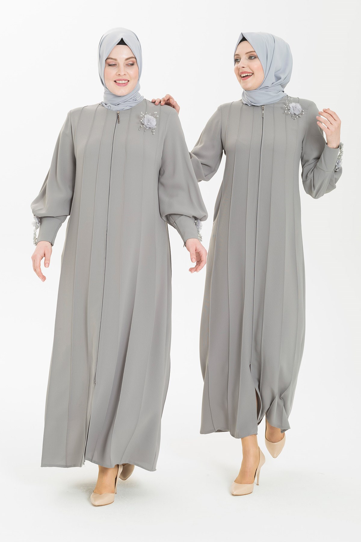 Beyza-ELİT FERACE GRİ PETEK