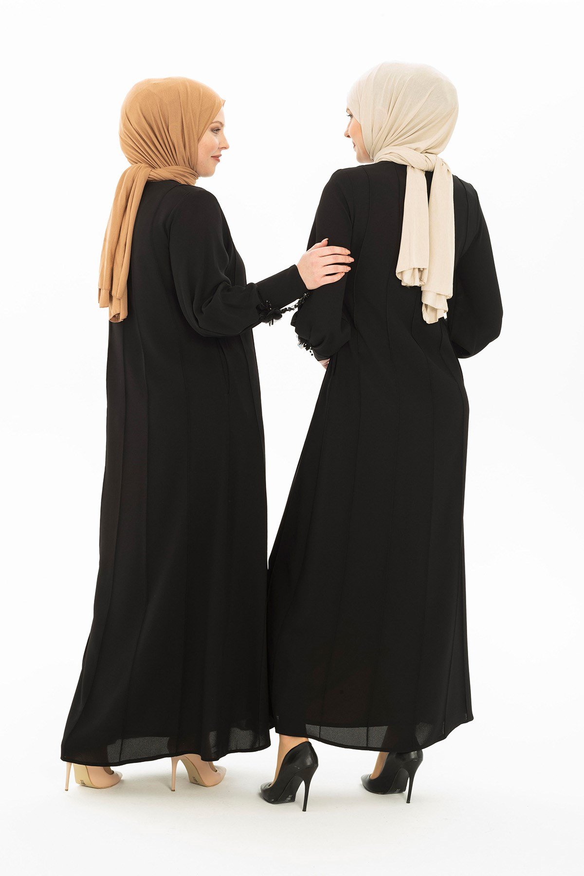 Beyza-ELİT FERACE SİYAH PETEK