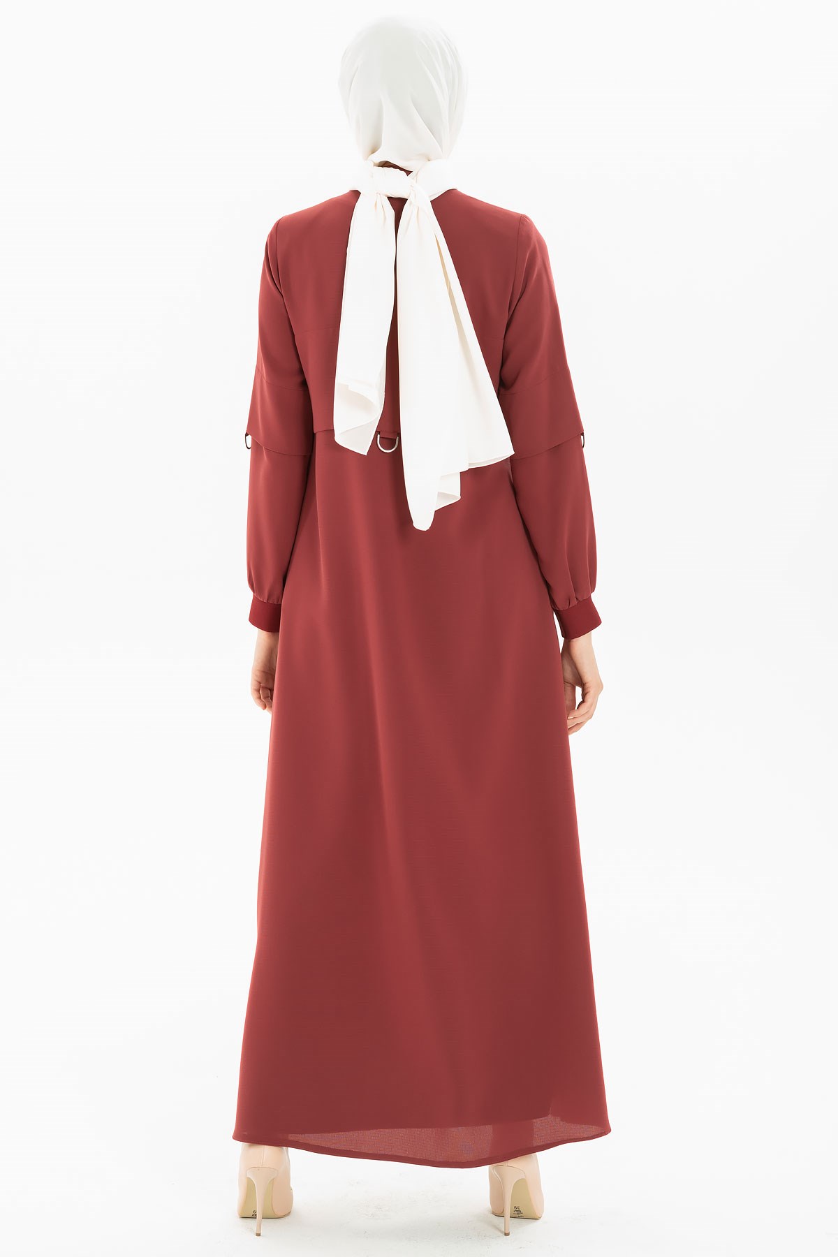 Beyza-عباءة رياضية باللون الطوبي 3M3163