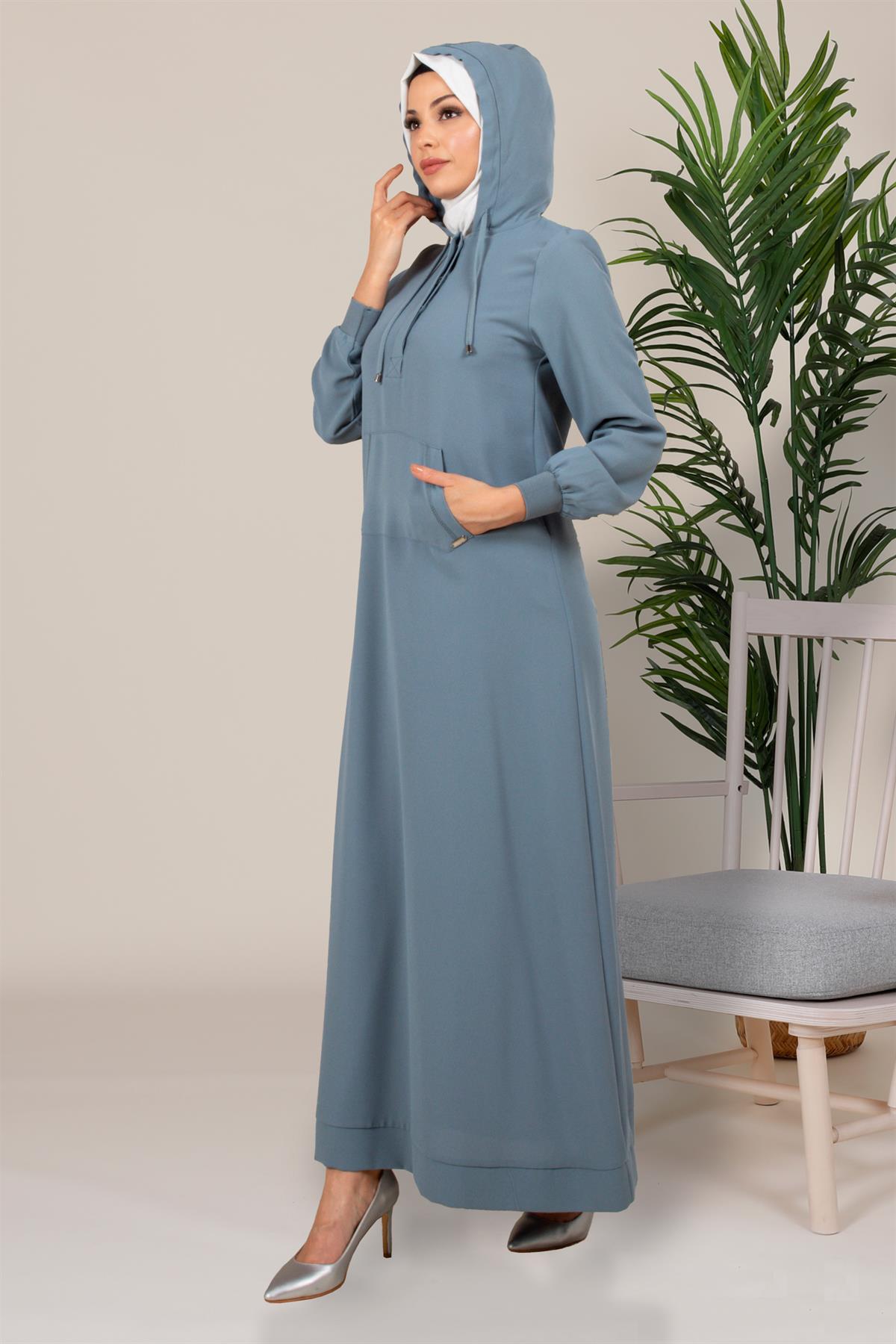 Beyza-SWEET ELBİSE MİNT KUM KREP