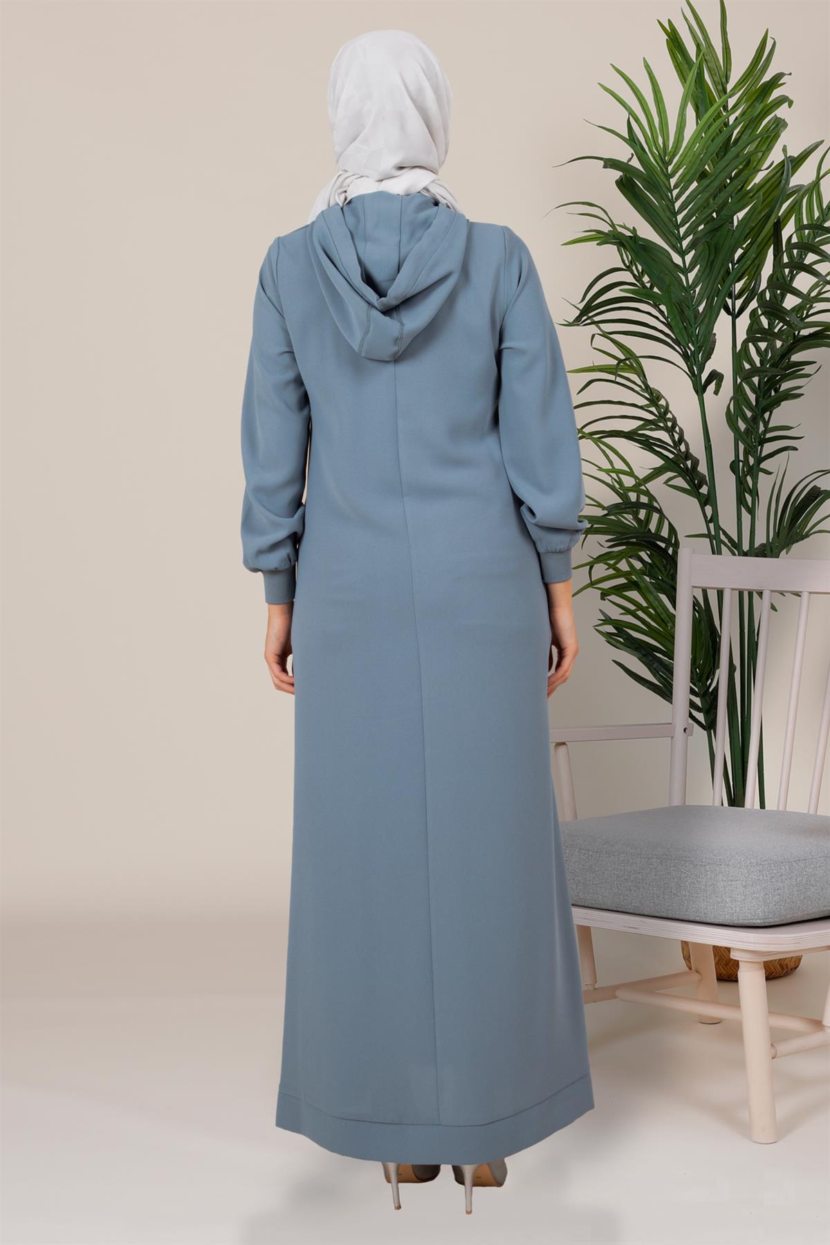 Beyza-SWEET ELBİSE MİNT KUM KREP