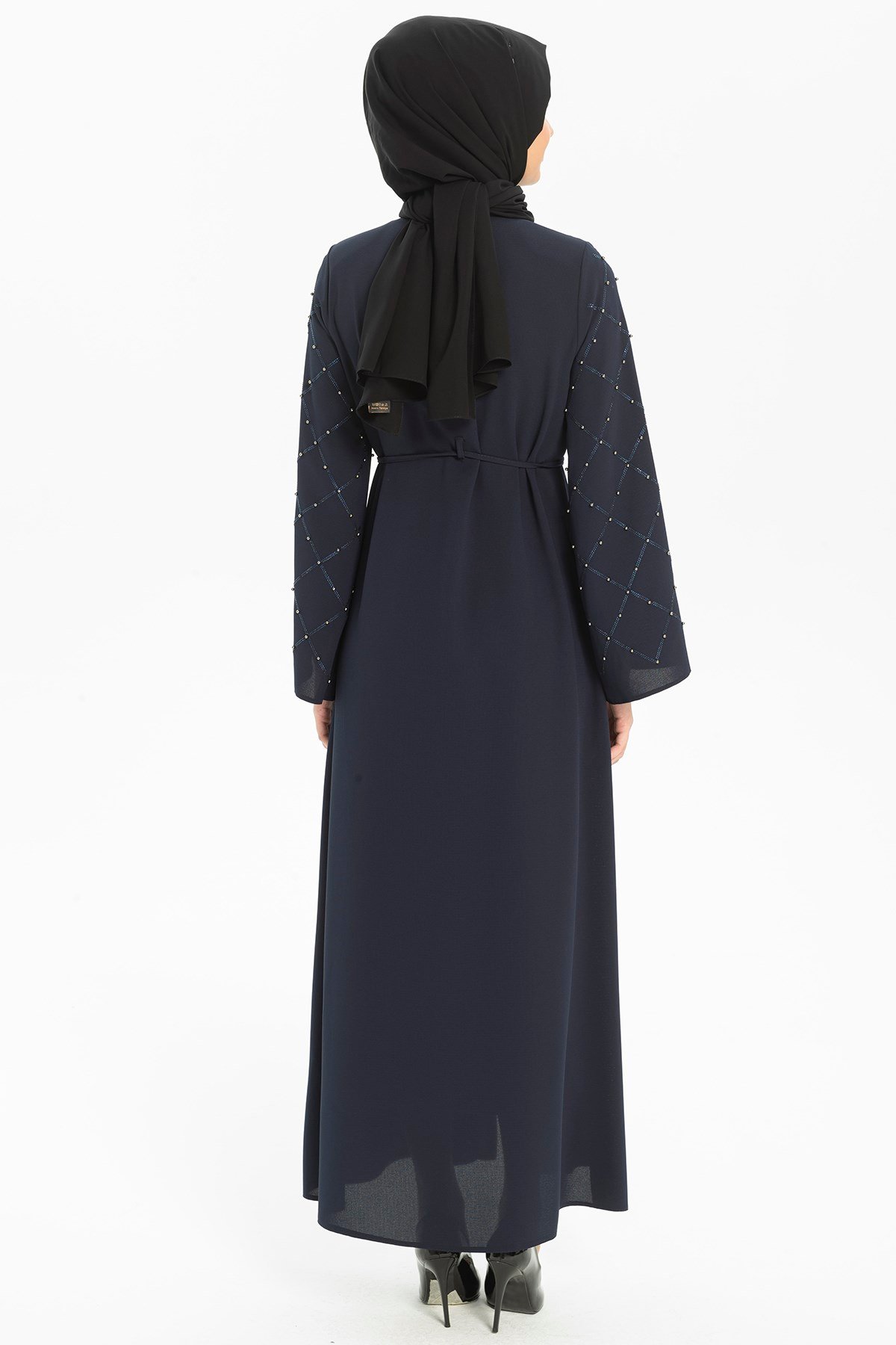 Beyza-KONYA TAŞLI FERACE LACİVERT PETEK