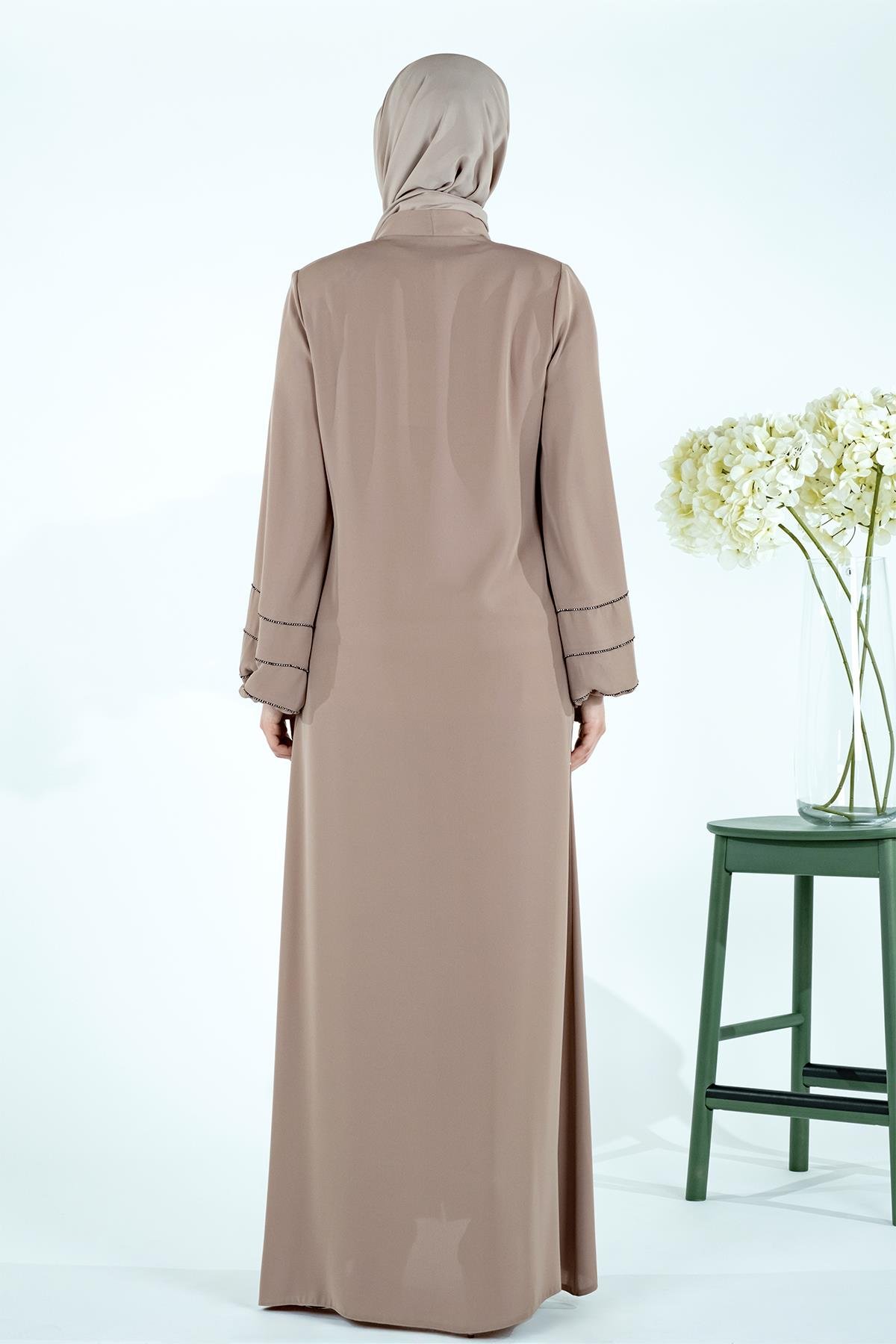 Beyza-ZİŞAN ABAYA BEJ