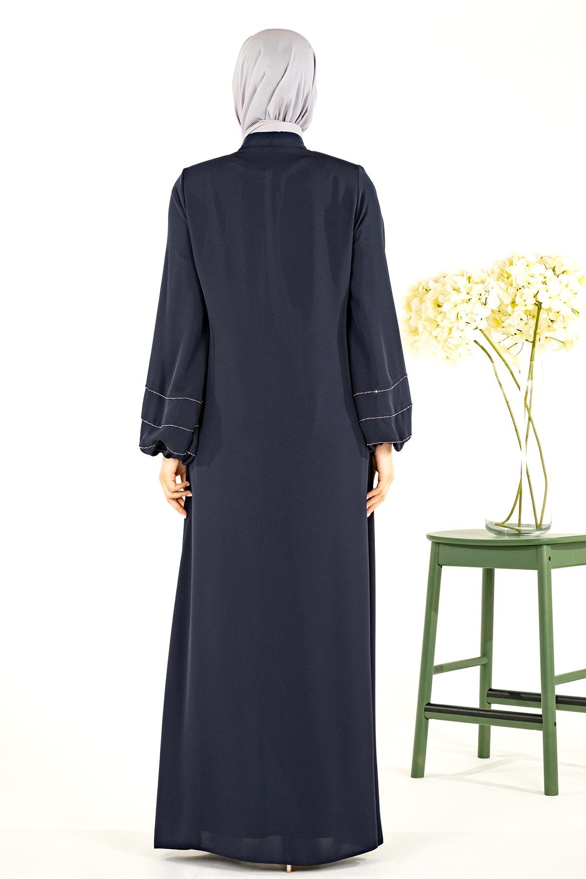 Beyza-ZİŞAN ABAYA LACİVERT