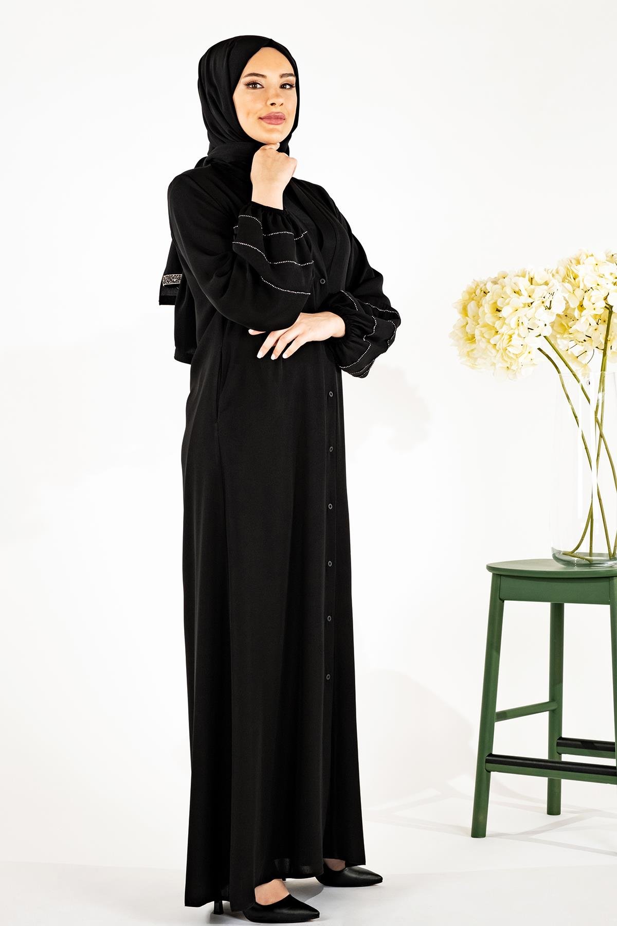 Beyza-ZİŞAN ABAYA SİYAH