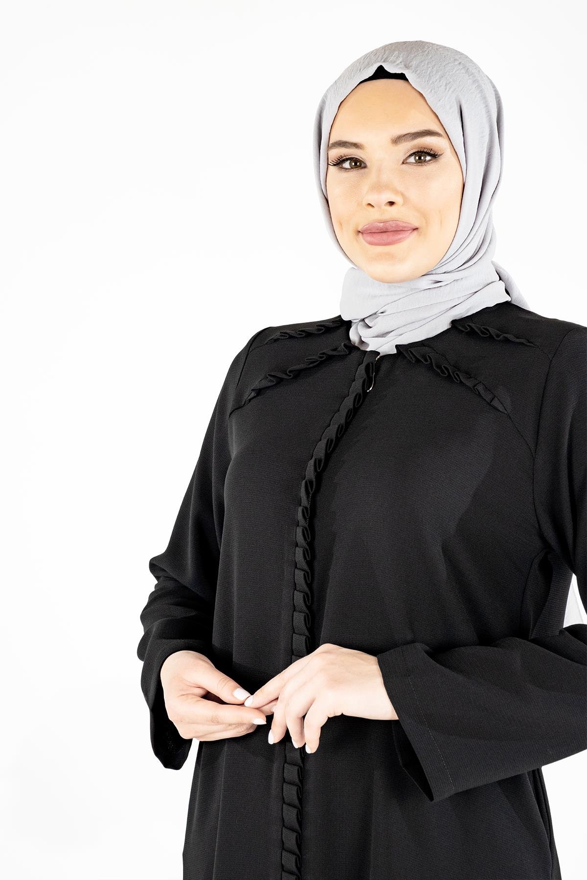 Beyza-ARHAVİ FERACE SİYAH PETEK