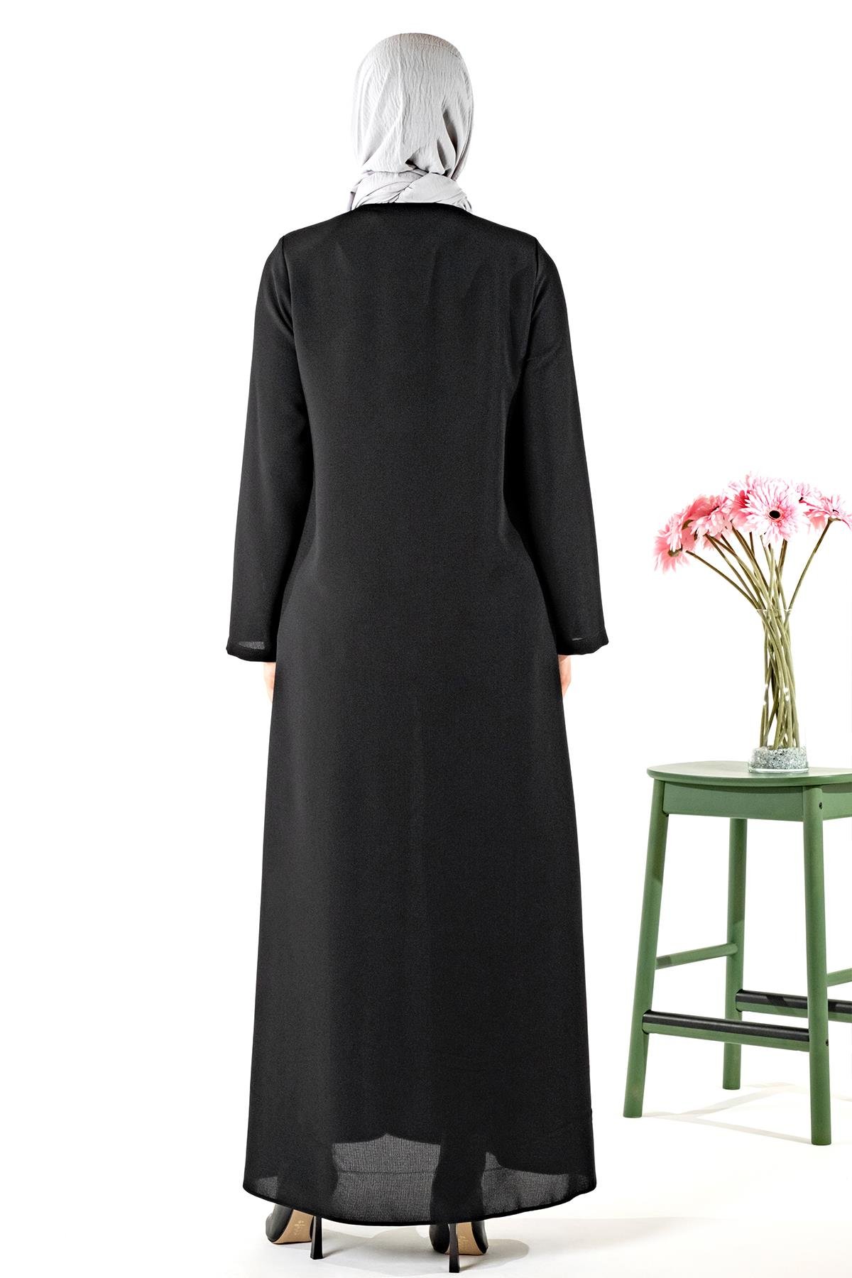 Beyza-ARHAVİ FERACE SİYAH PETEK