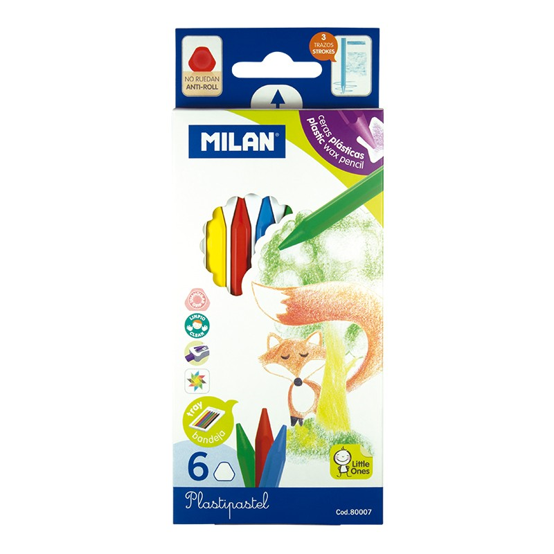  MILAN 80007 PLASTIPASTEL MUM PASTEL BOYA - 6 LI Satın Al