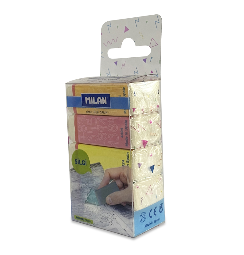  MILAN FLEXIBLE SYNT 4424/80 DİKDÖRTGEN SİLGİ BLİSTER - 5Lİ Satın Al