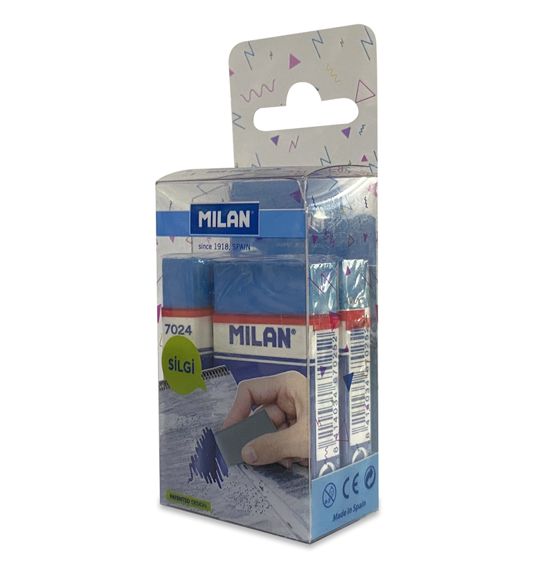  MILAN NATA BLUE 7024B SİLGİ BLİSTER - 3LÜ Satın Al