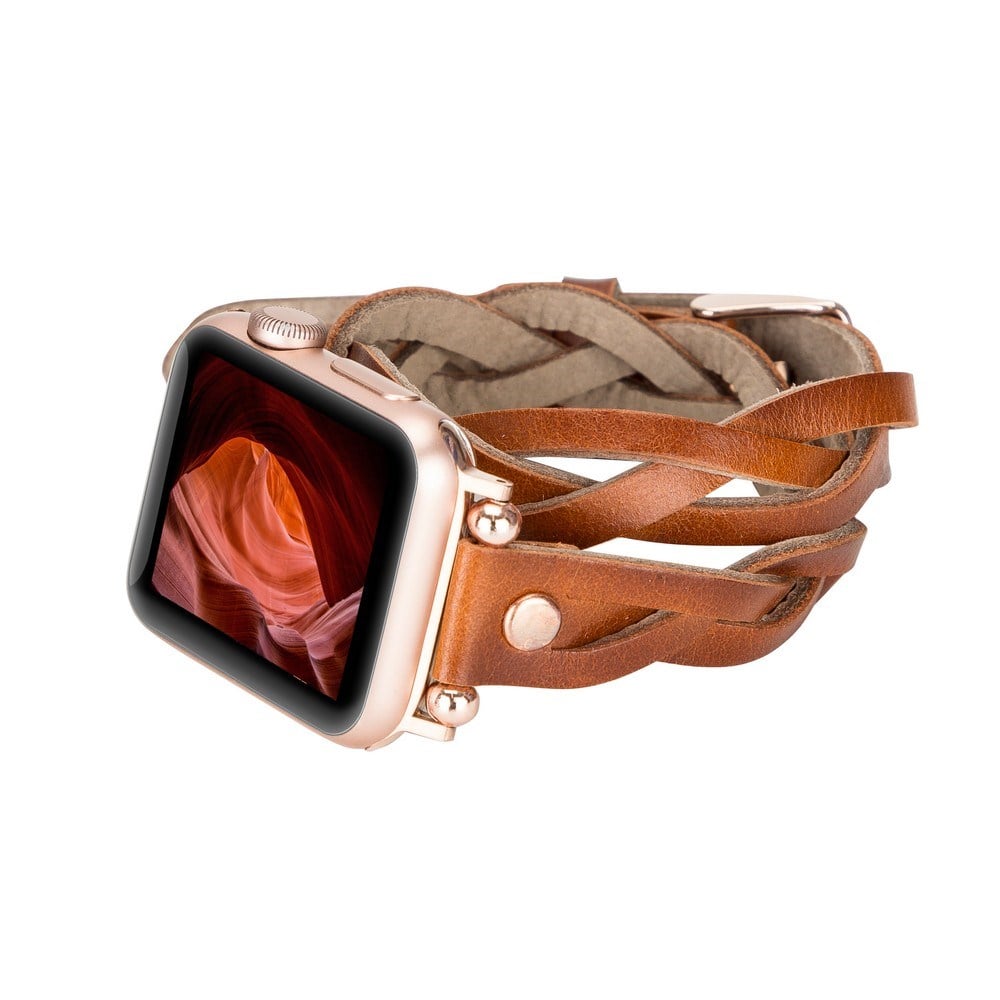 Akıllı Saatler Apple Watch Uyumlu Deri Kordon 38-40-41mm DT RT RST2EF Satın Al