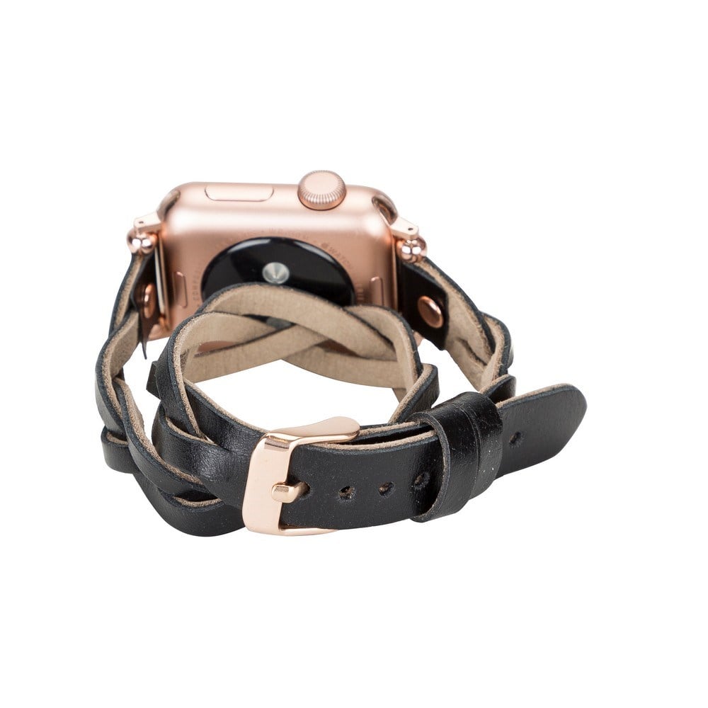 Akıllı Saatler Apple Watch Uyumlu Deri Kordon 38-40-41mm DT RT RST1 Satın Al