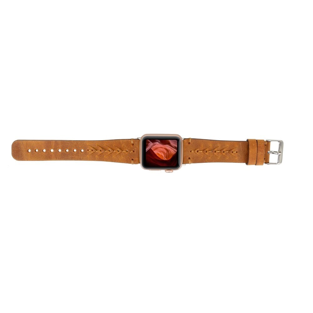 Akıllı Saatler Apple Watch Uyumlu Deri Kordon 38-40-41mm G19 Boras Satın Al