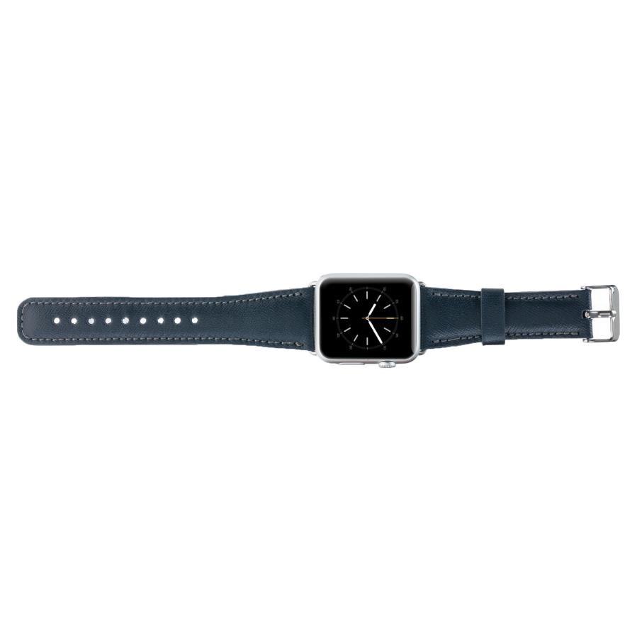 Akıllı Saatler Apple Watch Uyumlu Deri Kordon 38-40-41mm SNB Lacivert Satın Al