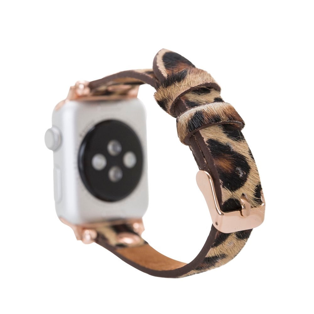Akıllı Saatler Apple Watch Uyumlu Deri Kordon 38-40-41mm RT LEO1N Satın Al