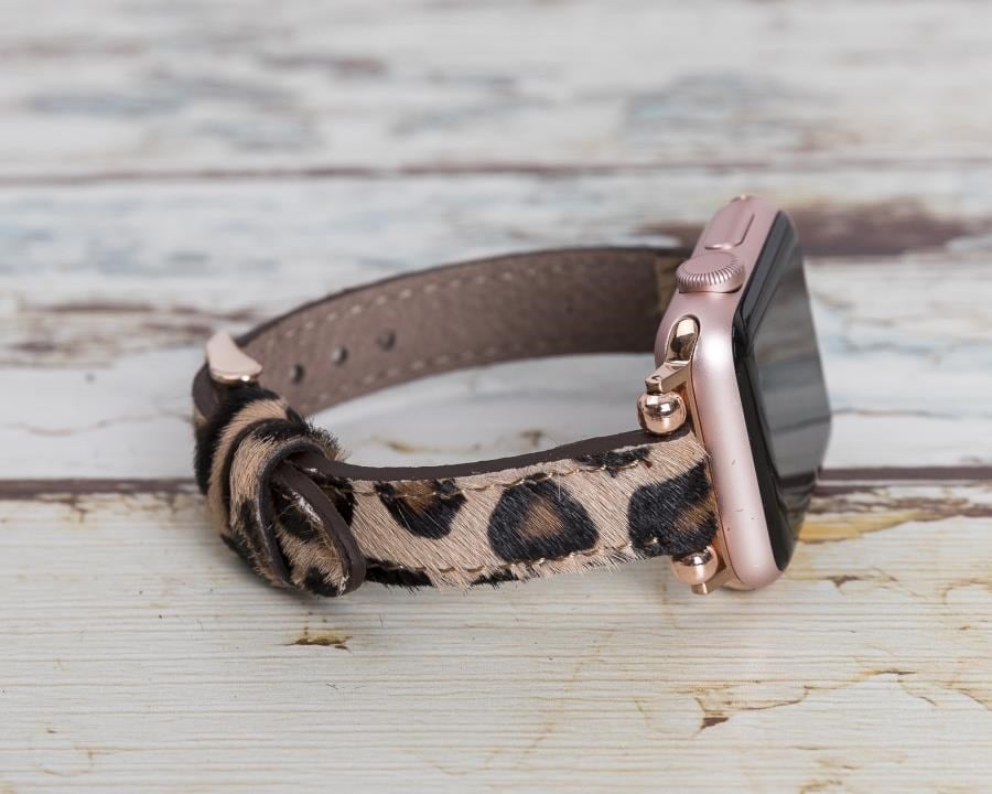 Akıllı Saatler Apple Watch Uyumlu Deri Kordon 38-40-41mm Ferro LEO1N Satın Al