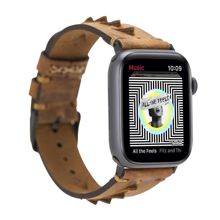 Akıllı Saatler Apple Watch Uyumlu Deri Kordon 38-40-41mm G19 Boras Satın Al